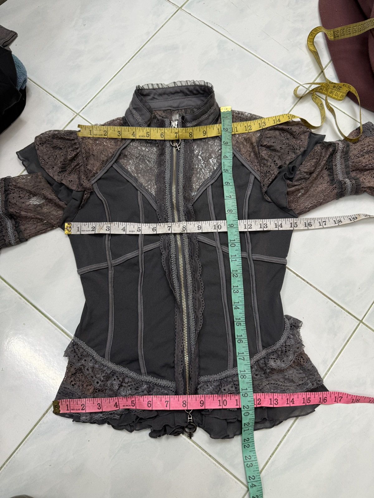 14th Addiction 🔥🔥🔥ARCHIVE ROZEN KAVALIER GOTHIC ZIP UP BLOUSE Size S / US 4 / IT 40 - 12 Thumbnail