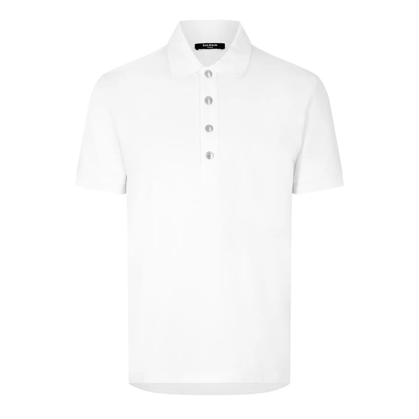 Balmain o1g2r1mq0426 Polo Shirt in White Size US S / EU 44-46 / 1 - 1 Thumbnail