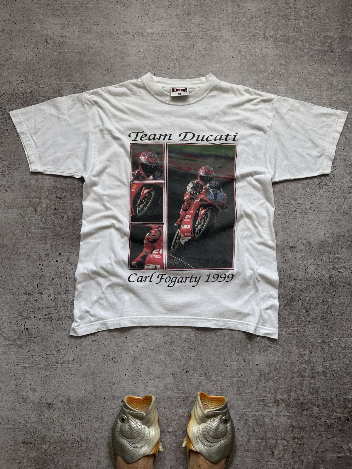 Ducati 1999 Team Ducati by Redwood Carl Fogarty Vintage Tee Size US L / EU 52-54 / 3 - 1 Thumbnail