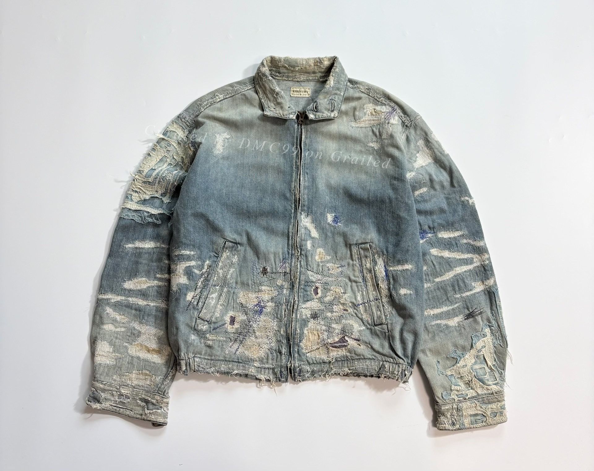 Kapital KAPITAL BORO Distressed Denim Jacket Size US L / EU 52-54 / 3 - 1 Thumbnail