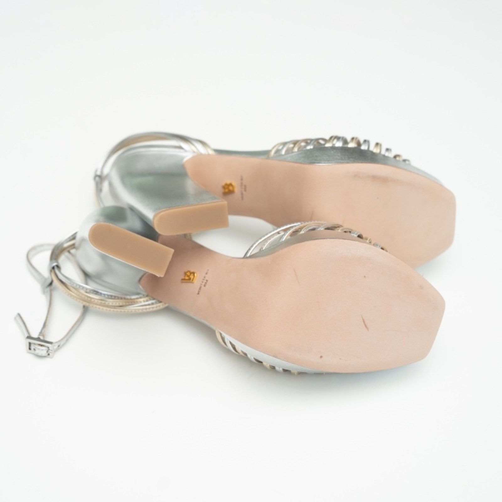 Veronica Beard Veronica Beard. Silver Fletcher Heel. Size US 8 / IT 38 - 10 Thumbnail