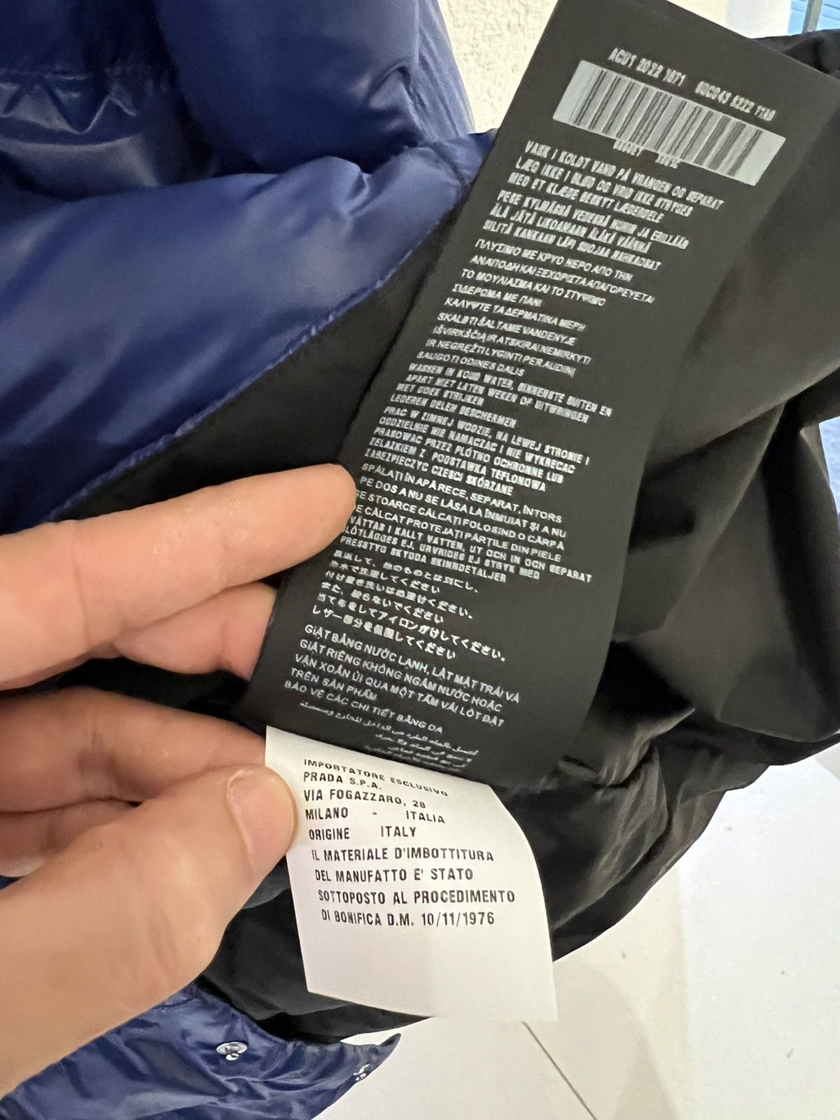Prada × Raf Simons Prada logo down jacket / raf designer period Size US S / EU 44-46 / 1 - 11 Thumbnail