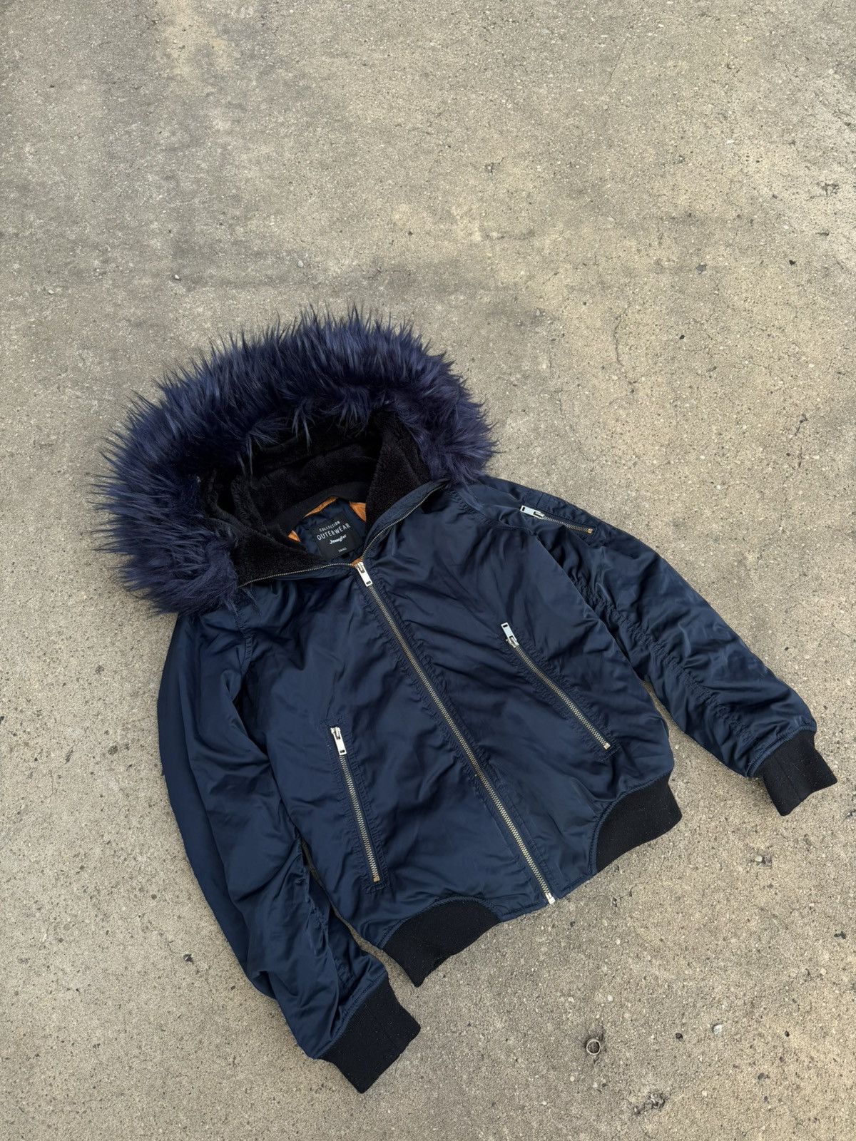 Other Streetwear Fur Hooded Bomber Jacket Size S / US 4 / IT 40 - 4 Thumbnail