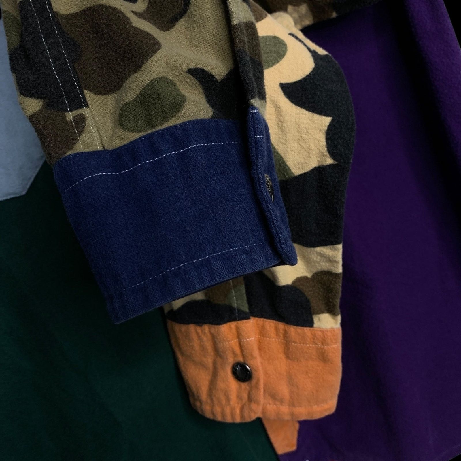 Bape Classics Crazy Camo Wool Long Sleeve Button-Down Shirt Size US M / EU 48-50 / 2 - 6 Thumbnail