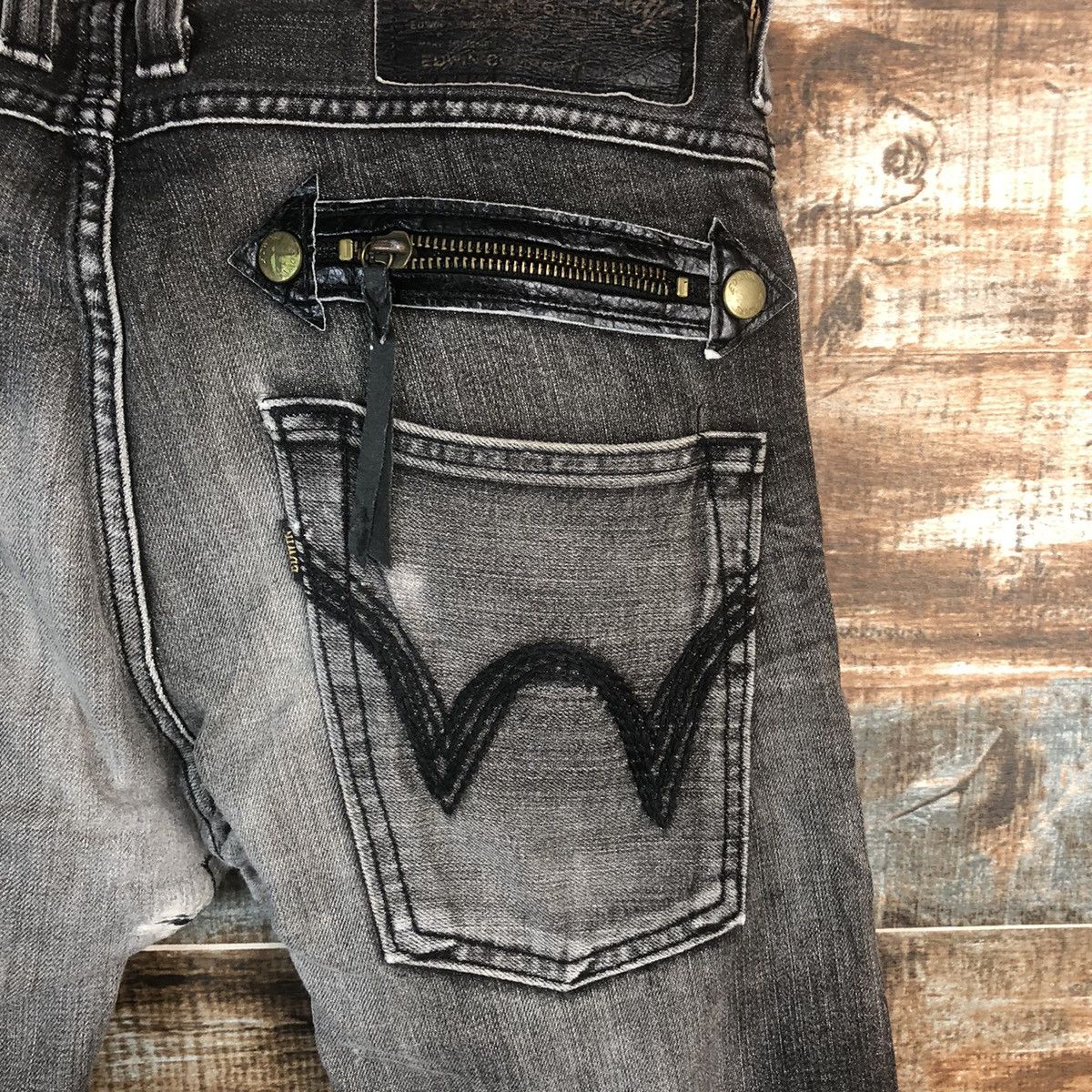 Edwin DL Edwin Black Denim Pants #C261 Size US 28 / EU 44 - 16 Thumbnail