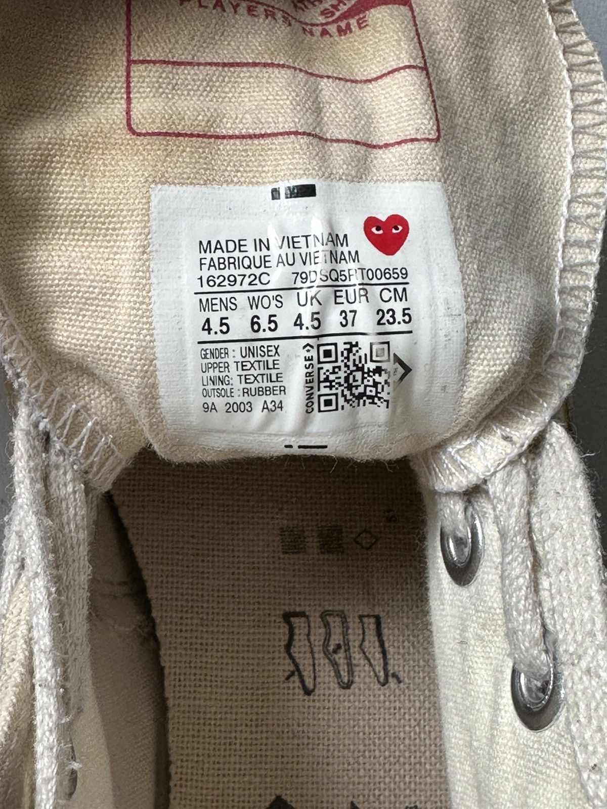 Comme des Garcons Comme Des Garcons Play High Sneakers Monogram Size US 7 / IT 37 - 14 Thumbnail