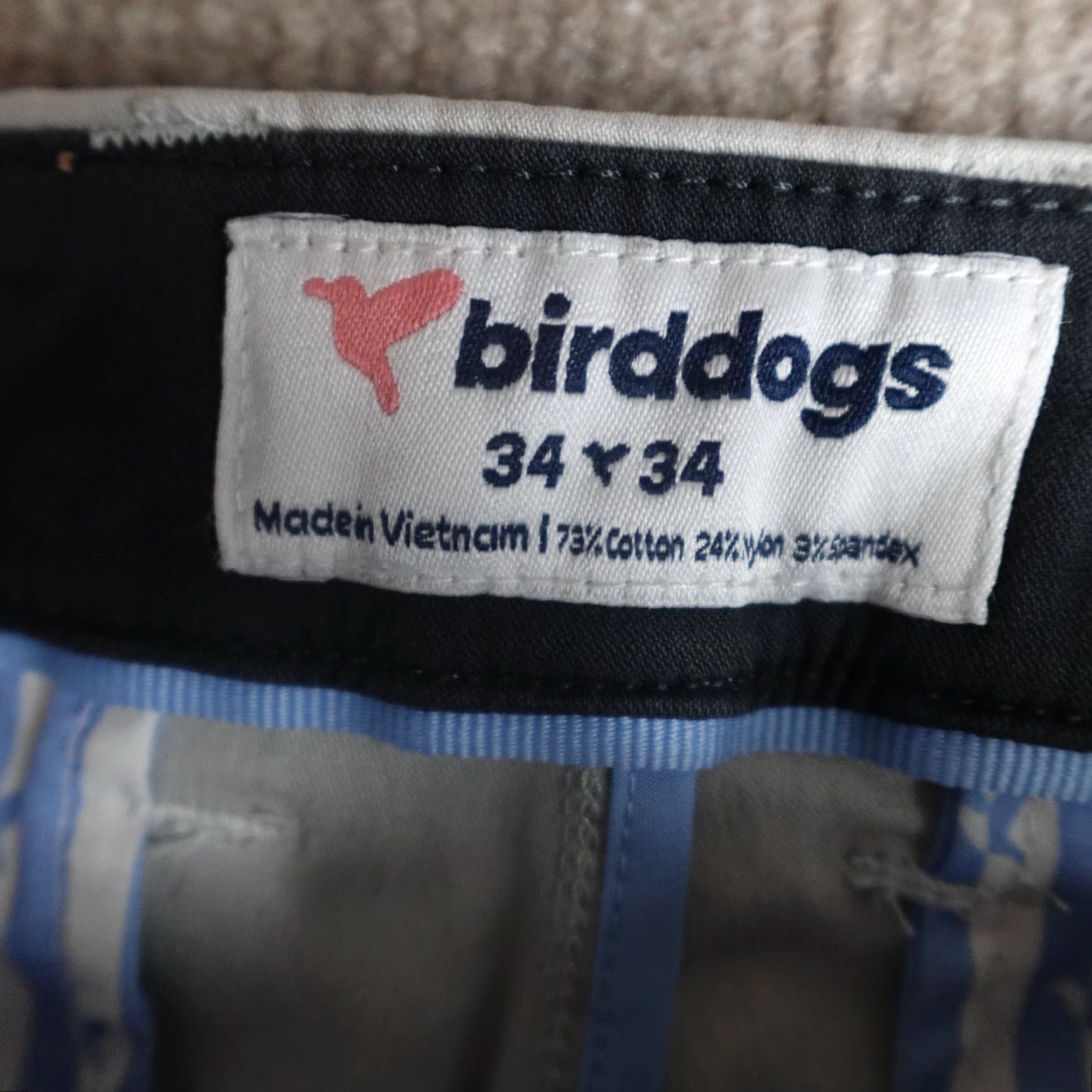Vintage Birddogs Mens Pants 34 x 32 Gray Chino Cotton Blend Size US 34 / EU 50 - 6 Thumbnail