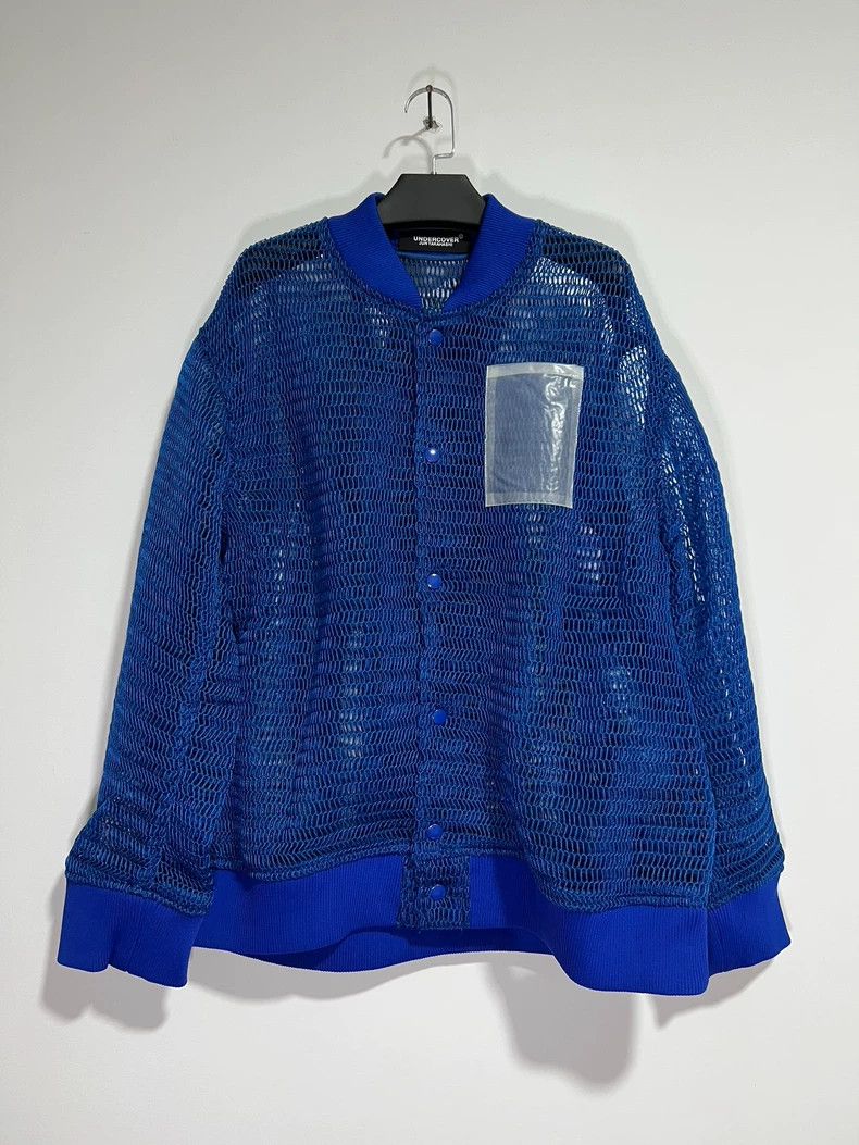 Undercover UNDERCOVERBlue Baseball Jacket 2504-Nextarrow Size US M / EU 48-50 / 2 - 2 Thumbnail