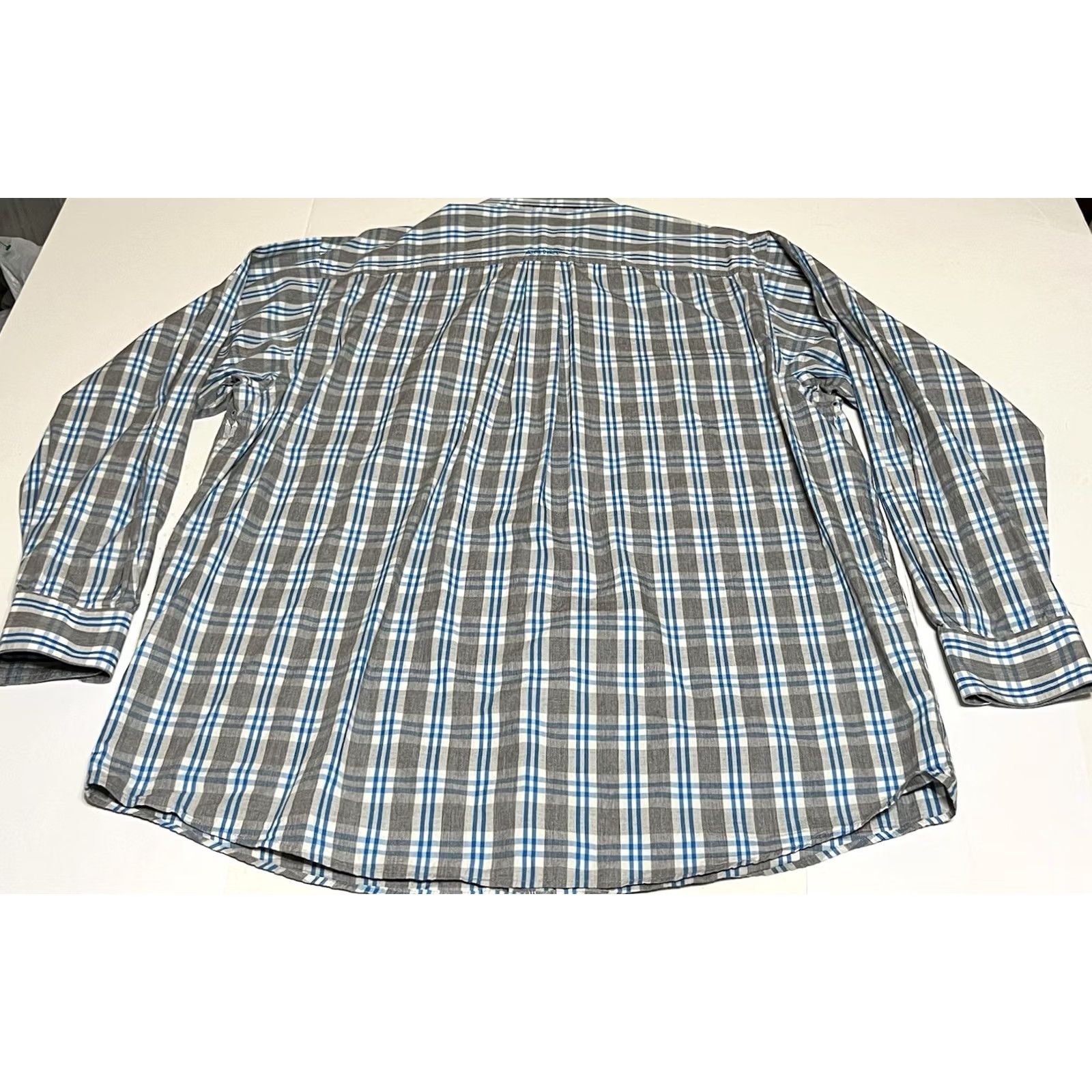 Ariat Ariat Pro Series Button Shirt Mens XL Blue Gray Plaid Long Sleeve Western Work Size US XL / EU 56 / 4 - 3 Thumbnail