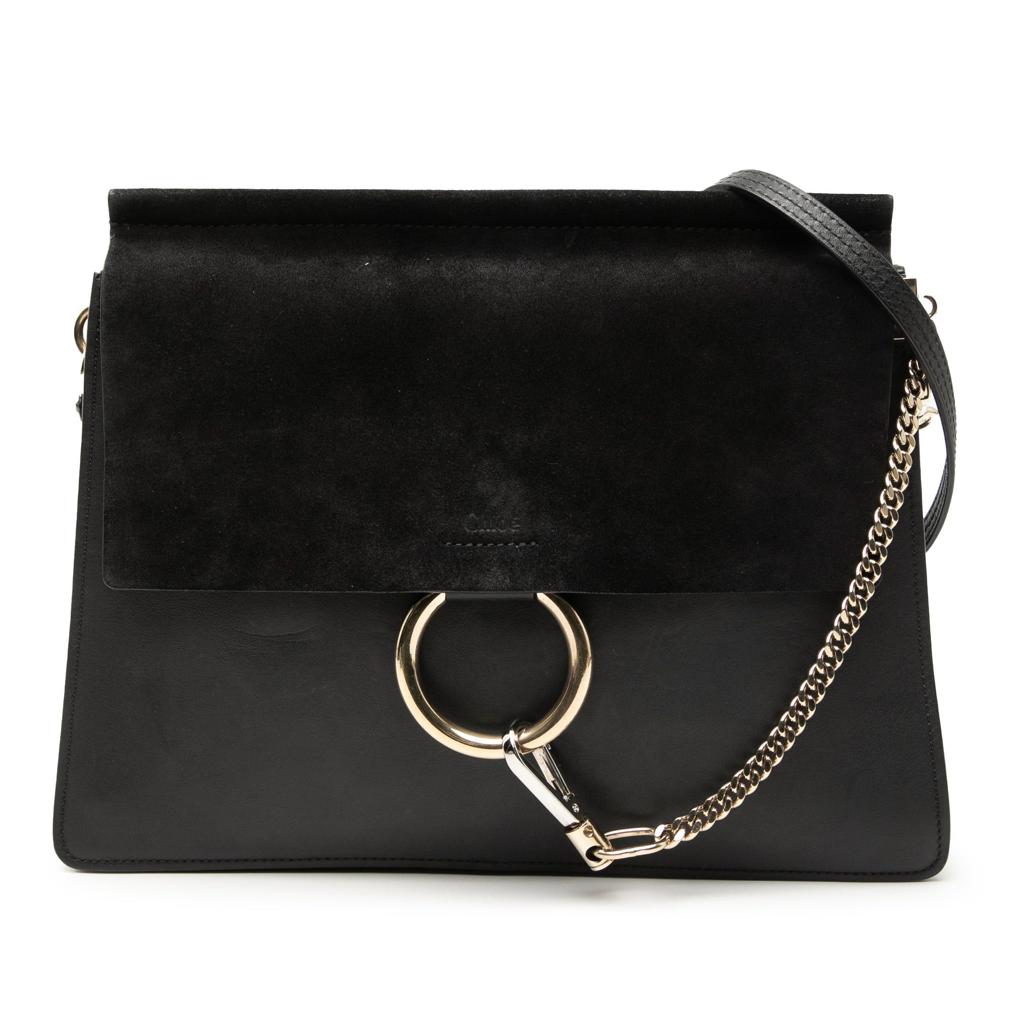 Chloe Medium Calfskin and Suede Faye Crossbody Size ONE SIZE - 1 Thumbnail