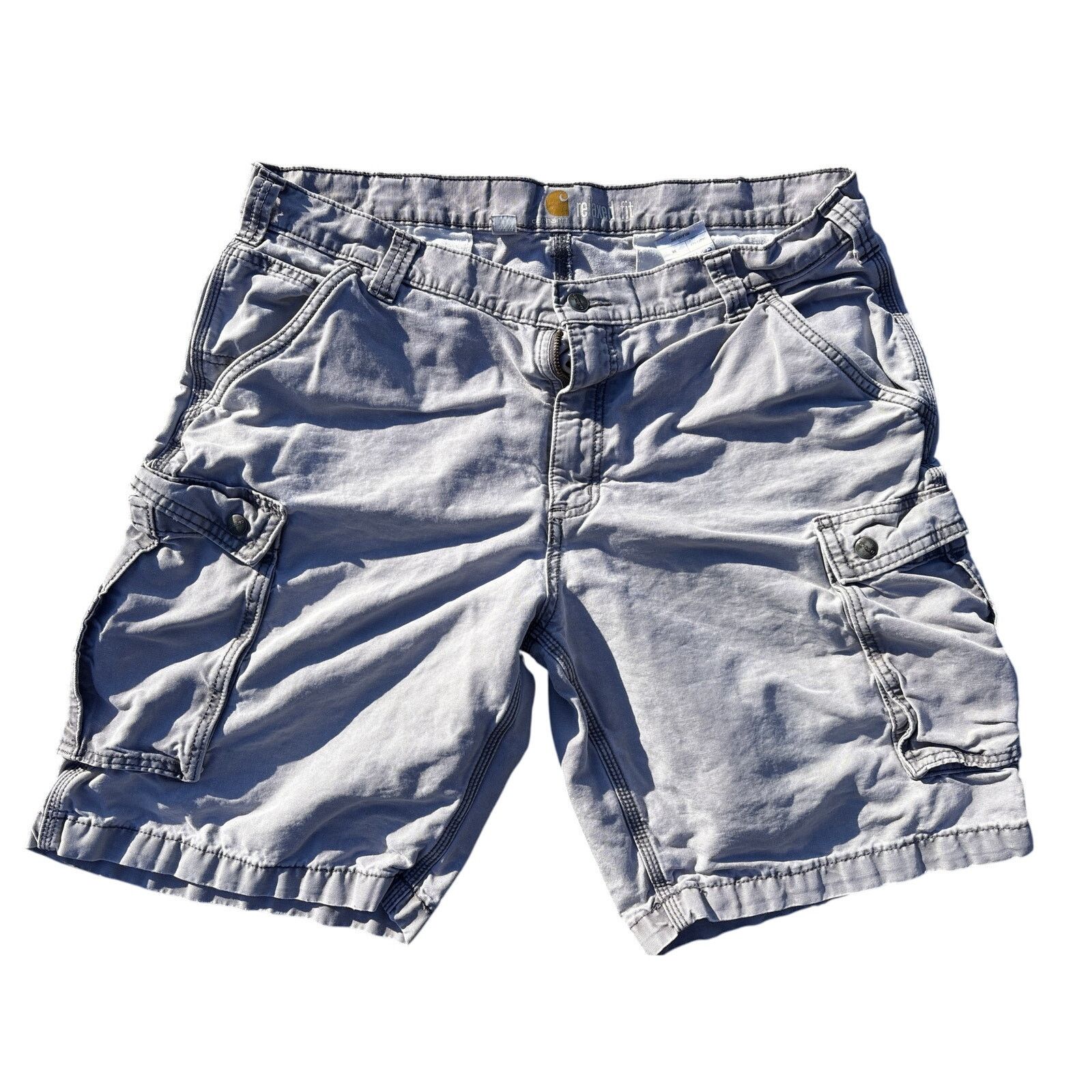 Carhartt Carhartt 38” waist relaxed fit chunky cargo shorts grey Size US 38 / EU 54 - 1 Thumbnail