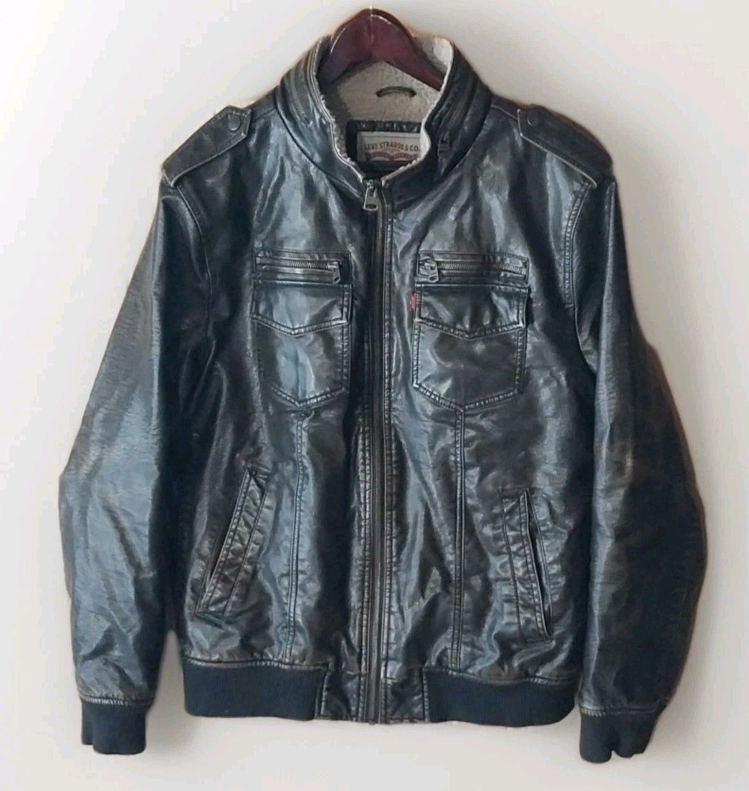 Levi's Vintage Clothing Levi Strauss Brown Sherpa Lined Aviator Bomber Jacket Size US L / EU 52-54 / 3 - 1 Thumbnail