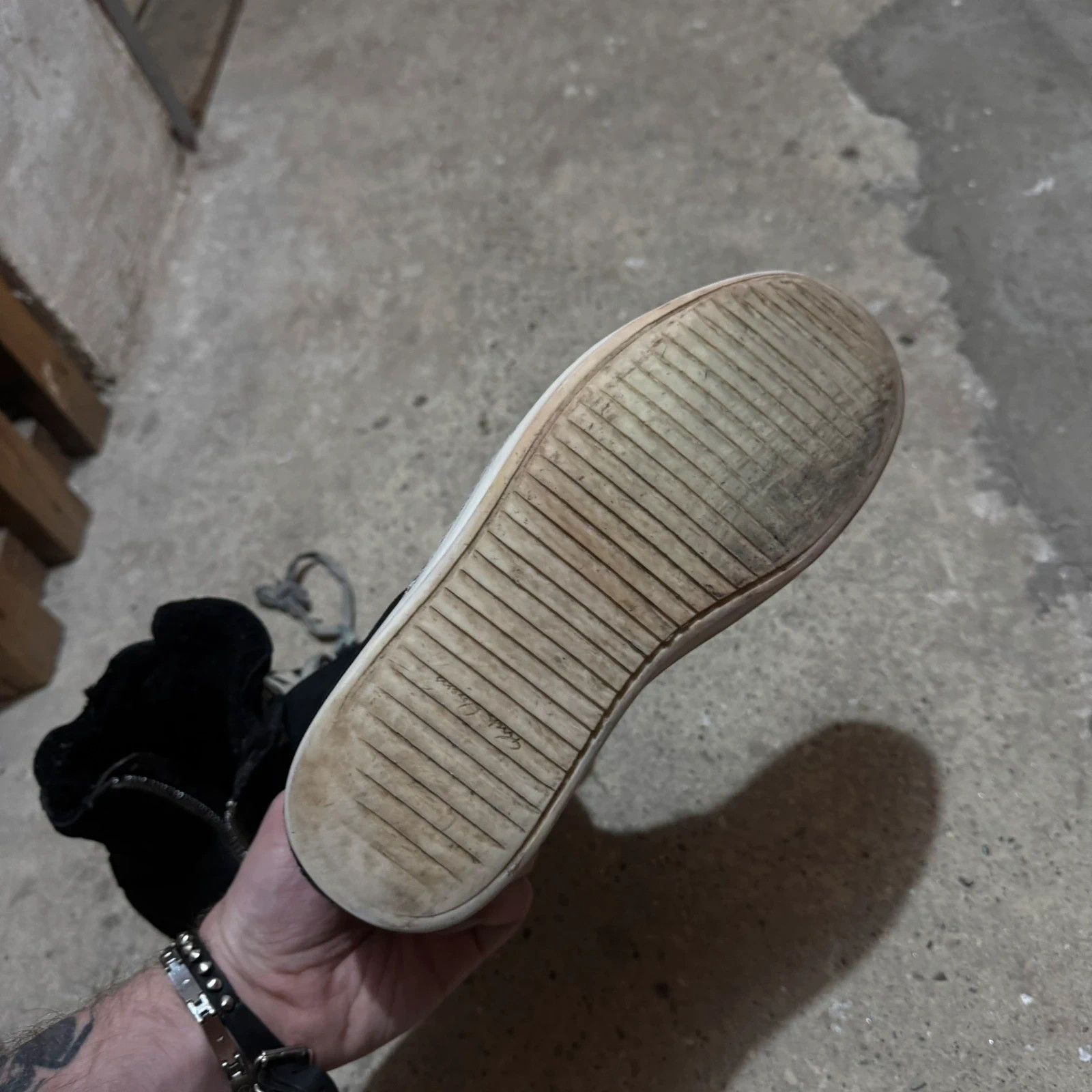 Rick Owens Rick Owens shearling high top ramones Size US 7 / IT 37 - 10 Thumbnail
