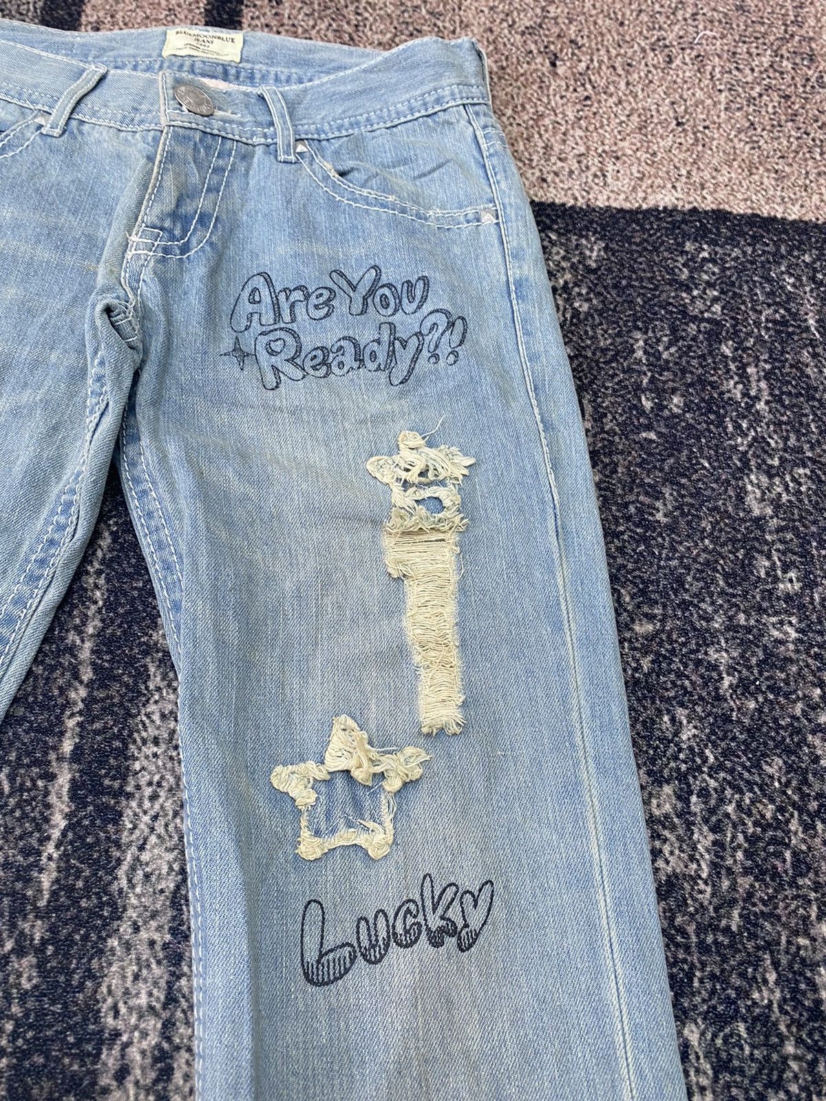 Japanese Brand Japanese Brand Bluemoon Blue Jeans 1993 Are You Ready ?! Size 30" / US 8 / IT 44 - 5 Thumbnail