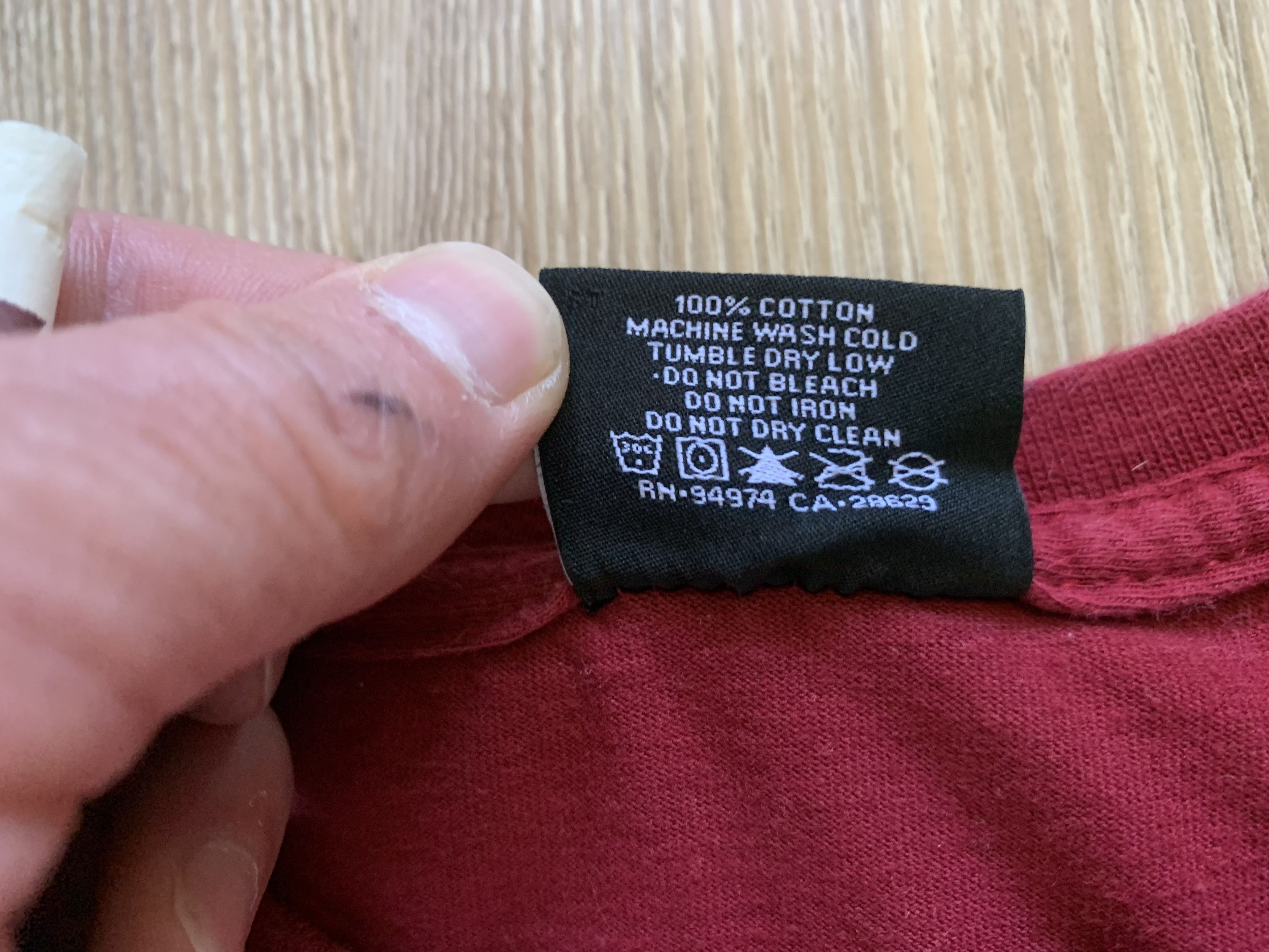 Stussy Mens Stussy Red Cotton Classic Logo Tee Size US M / EU 48-50 / 2 - 7 Thumbnail