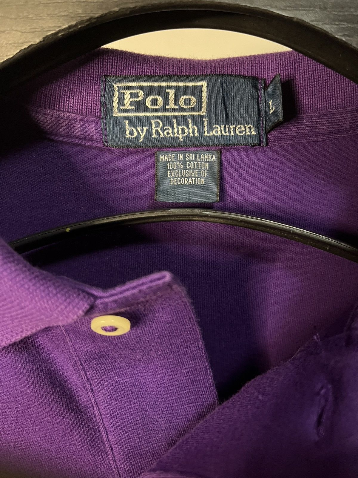 Polo Ralph Lauren Vintage Polo Ralph Lauren Purple Polo Shirt (Sz L) Size US L / EU 52-54 / 3 - 4 Thumbnail