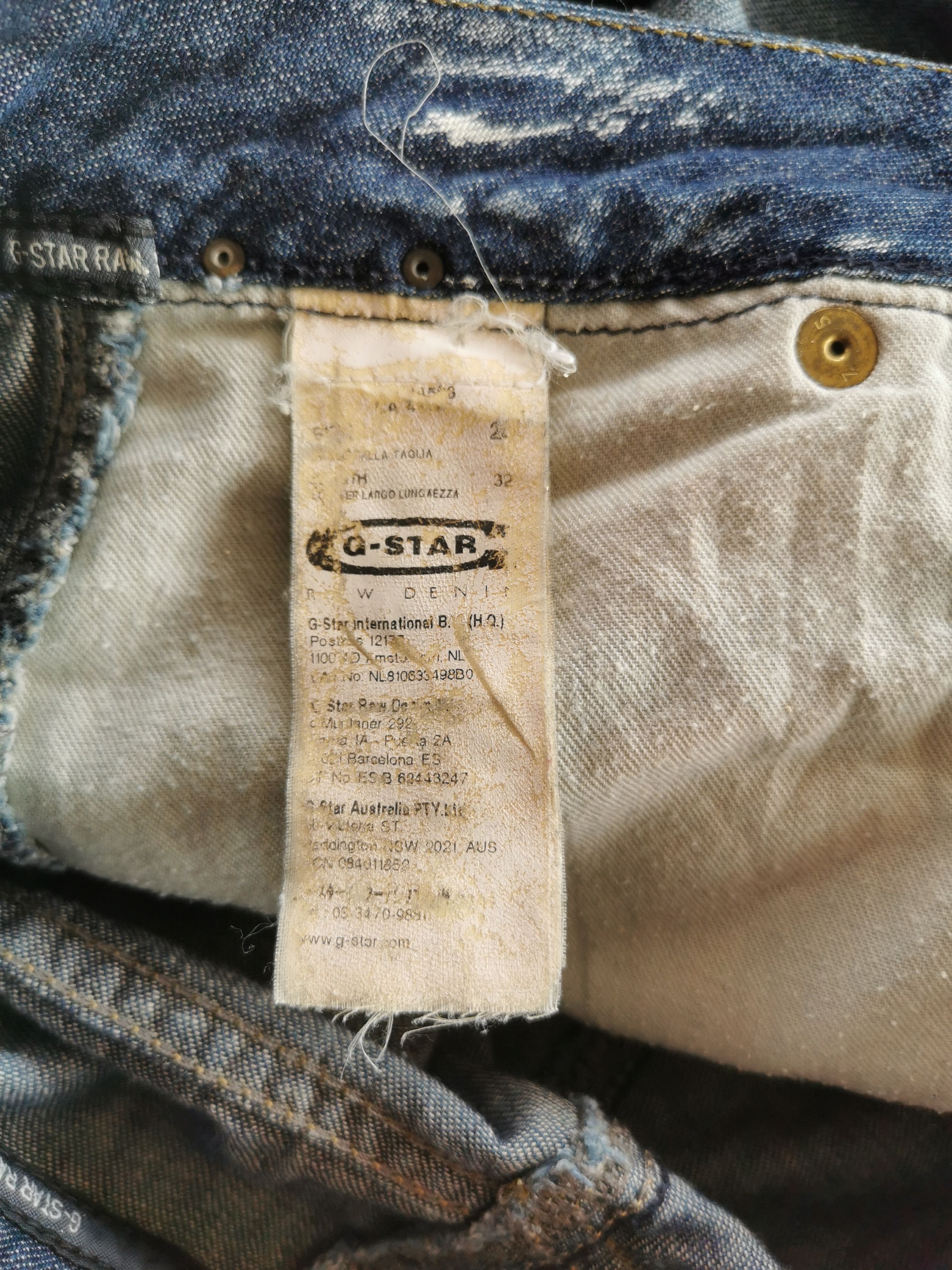 G-Star Vintage Ripped G-Star RAW Size 30" / US 8 / IT 44 - 2 Thumbnail