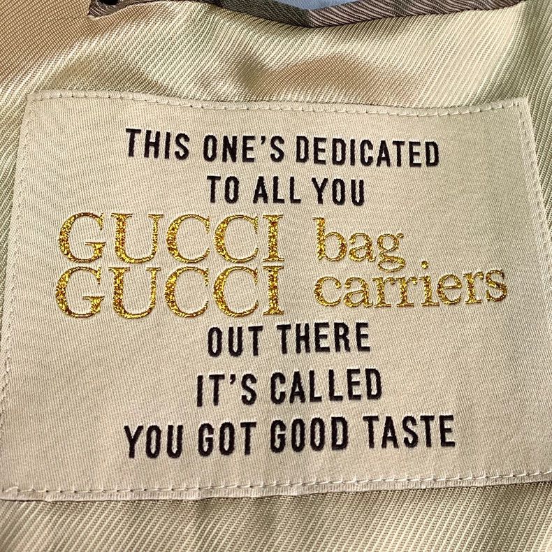 Gucci GucciBrown logo jacquad full print cotton lapel single-brea Size US L / EU 52-54 / 3 - 6 Thumbnail