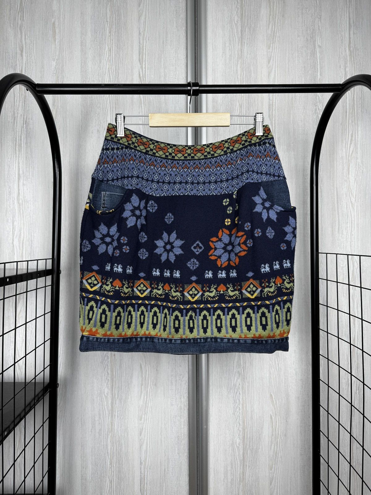 Other IVKO Handwritten Emotions Wool Jacquard Geometric Skirt 40 Size 32" / US 10 / IT 46 - 1 Thumbnail