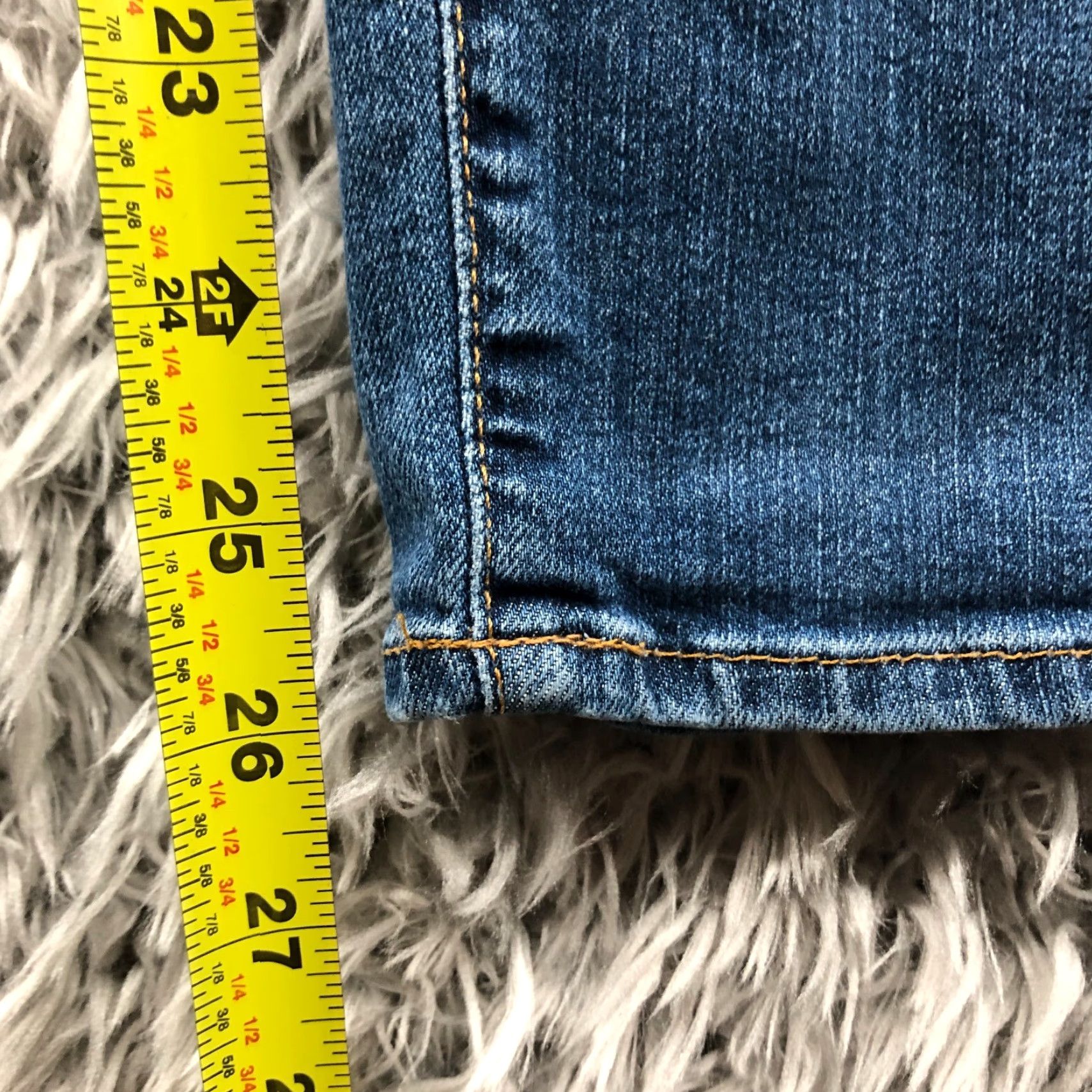 Vintage LL Bean Classic Fit Skinny Jeans Size 2P Petite Womens Dark Wash Blue Denim Jeans Size 26" / US 2 / IT 38 - 3 Thumbnail