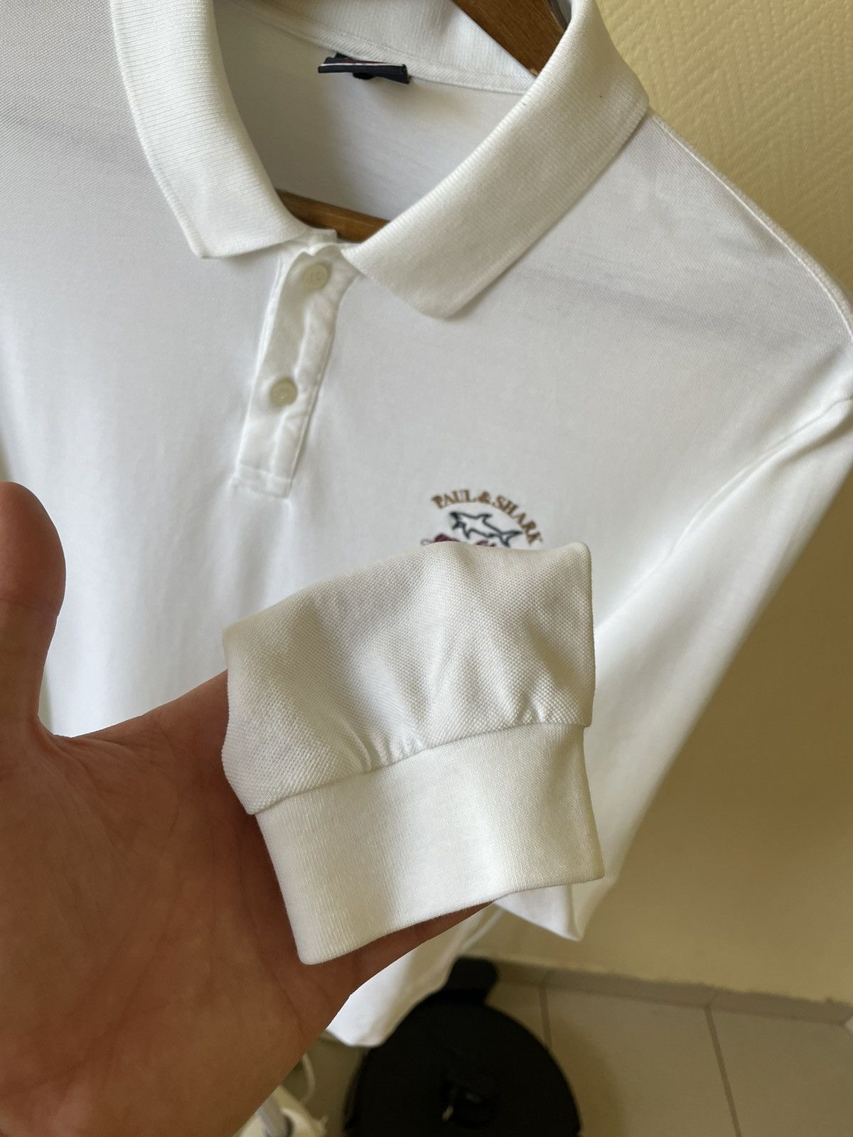 Paul & Shark Paul Shark Luxury White Long Sleeves Tshirt size L Size US L / EU 52-54 / 3 - 6 Thumbnail