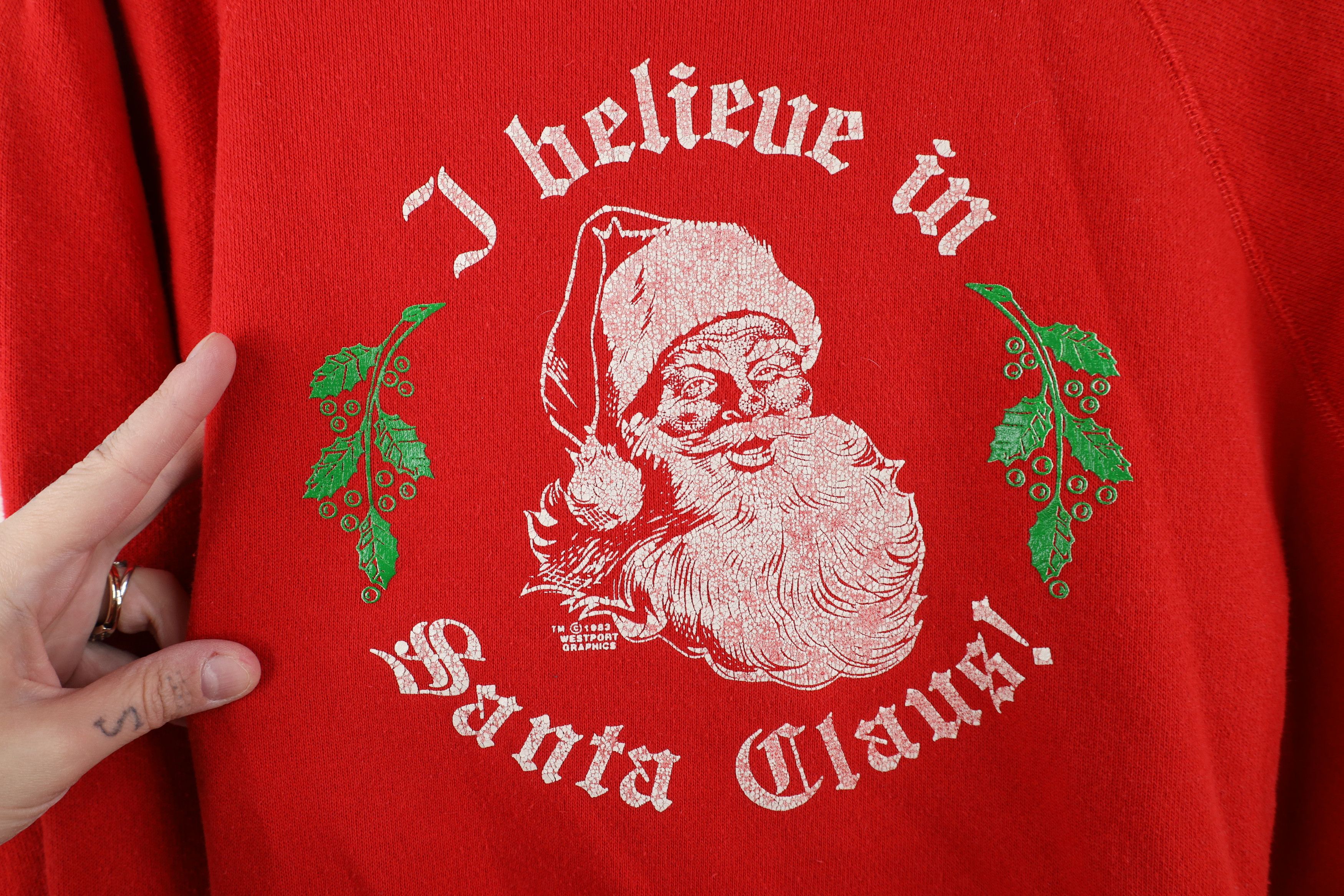 Vintage Vintage 80s Old English Christmas Santa Claus Sweatshirt USA Size L / US 10 / IT 46 - 4 Thumbnail