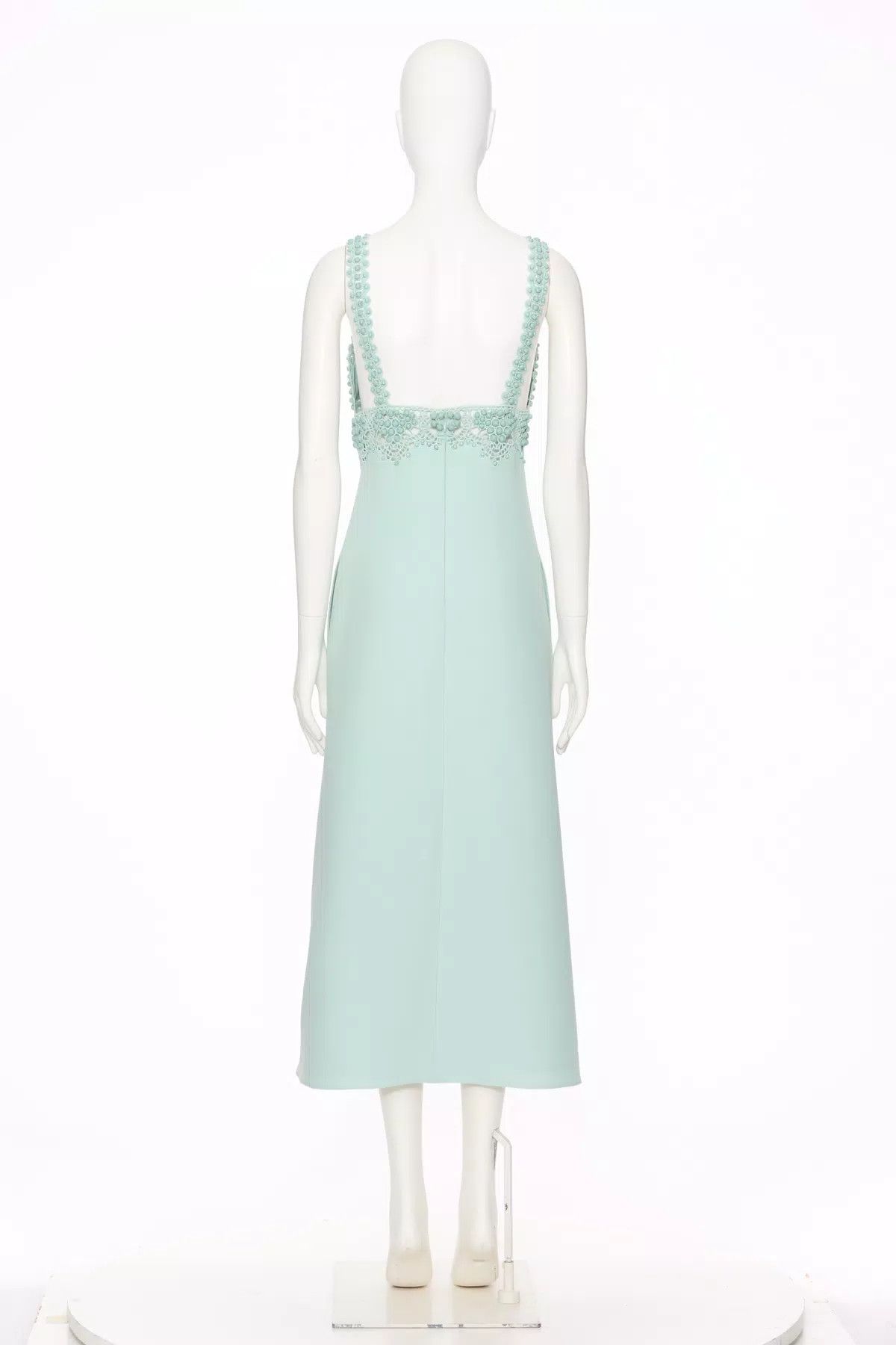 Valentino o1s1wg110426 Midi Dress in Blue Size L / US 10 / IT 46 - 3 Thumbnail