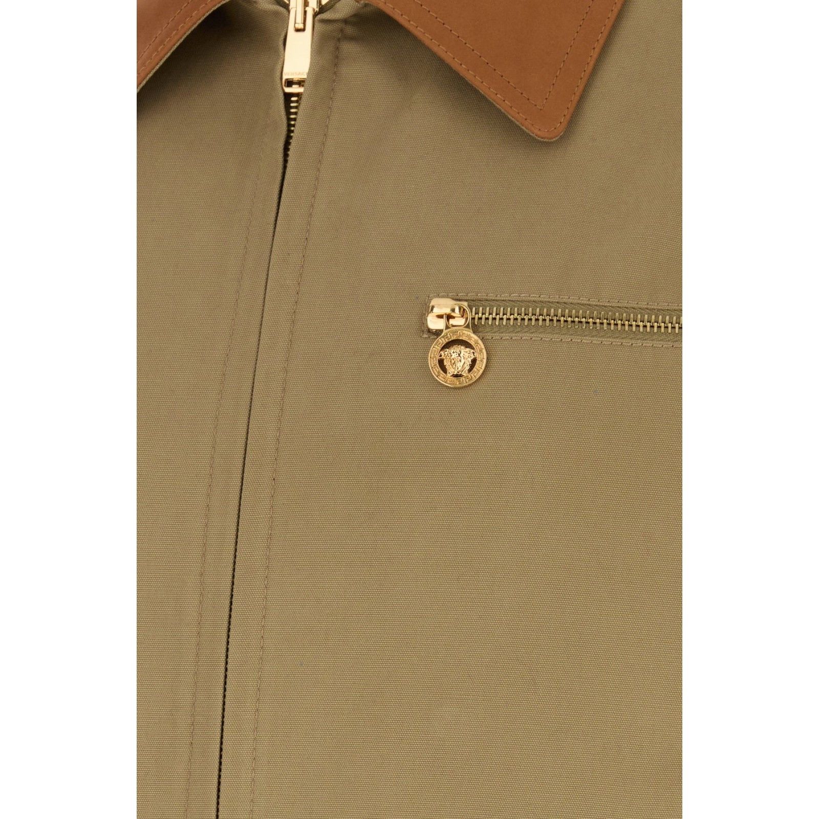 Versace VERSACE Cappuccino Cotton Jacket New & Authentic (Men's size Size US XL / EU 56 / 4 - 3 Thumbnail