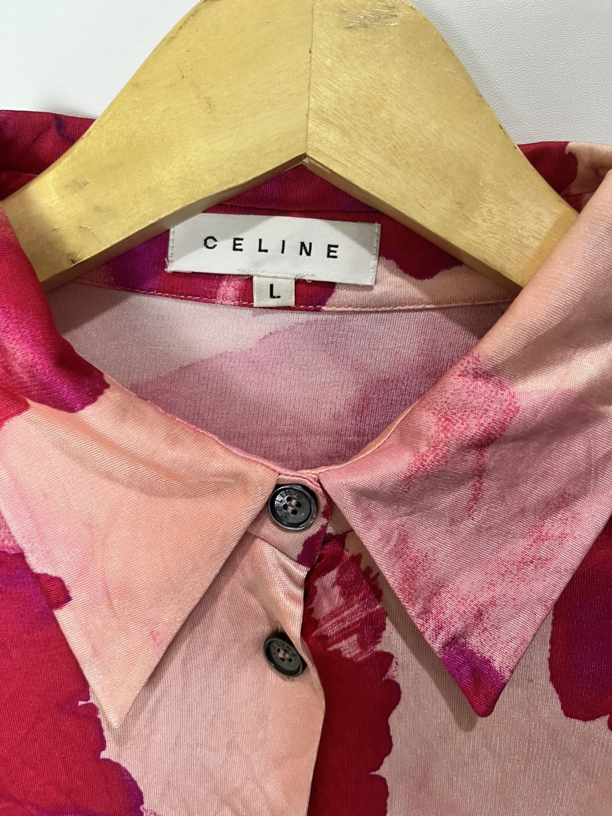 Celine Vintage Celine blossom blouse Size L / US 10 / IT 46 - 3 Thumbnail