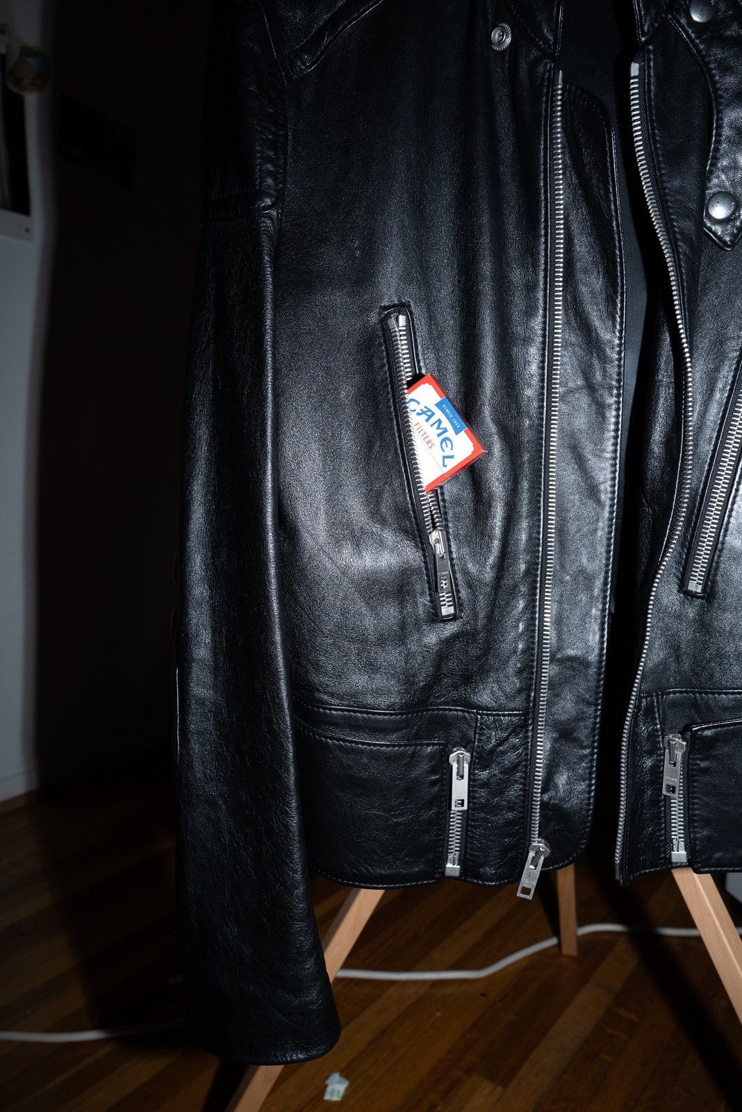 Hedi Slimane Celine 19AW Hedi Slimane Runway Cafe Racer Leather Jacket Size US M / EU 48-50 / 2 - 5 Thumbnail