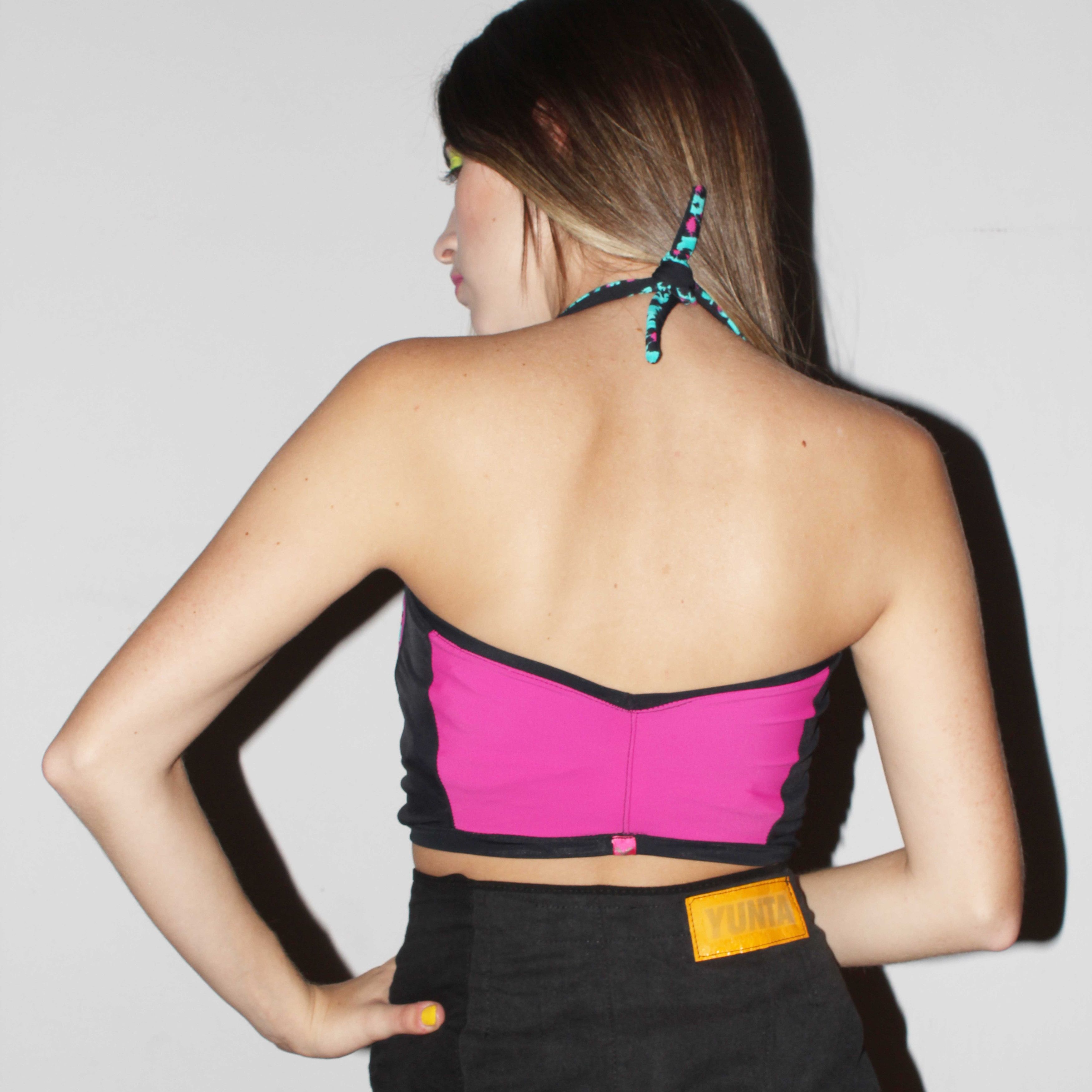 Designer #04. Bestia Halterneck top by YUNTA x PAULA SEBASTIANO Size S / US 4 / IT 40 - 4 Thumbnail