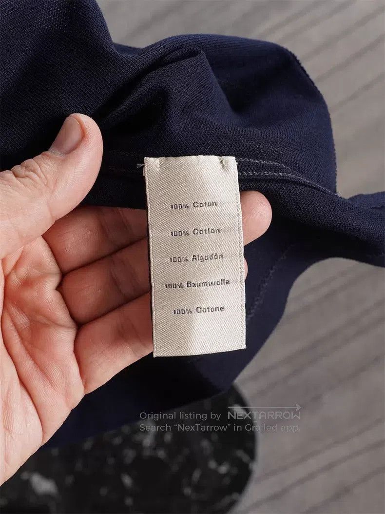 Hermes Hermes Navy Blue Lightweight Short Sleeve Polo Size US M / EU 48-50 / 2 - 6 Thumbnail