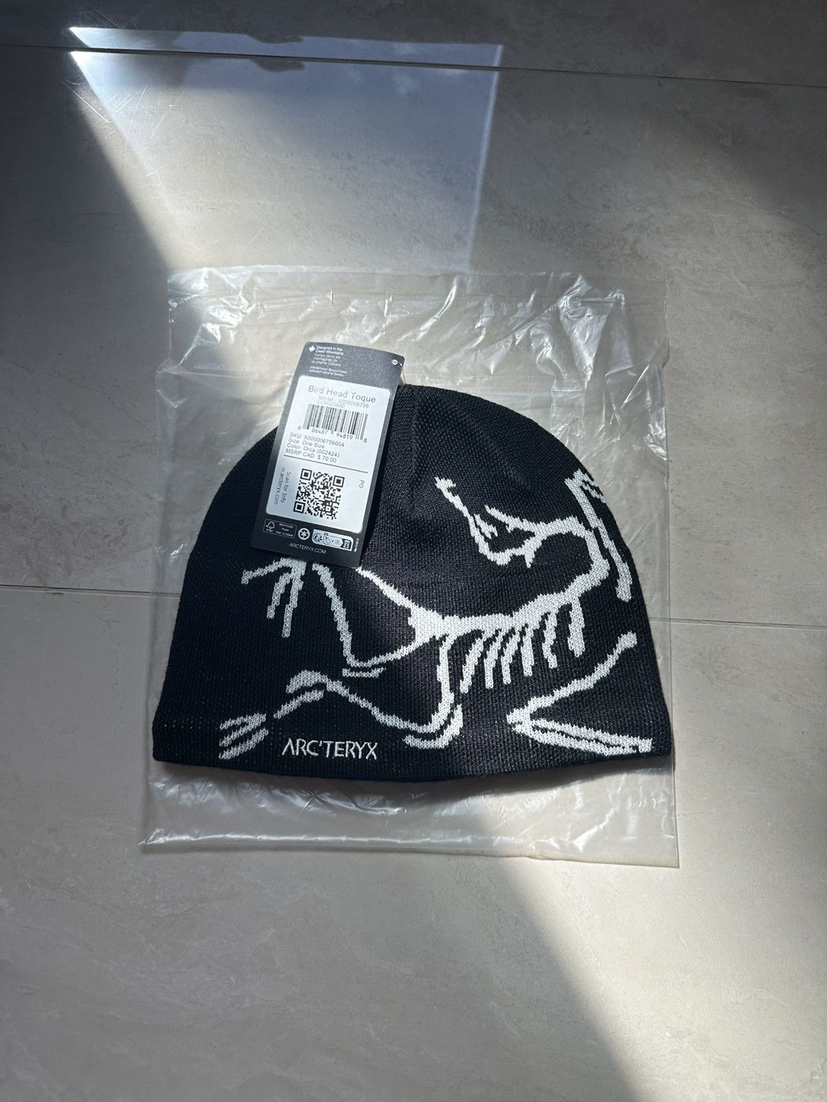 Pre-owned Arc'teryx Bird Head Toque (orca) In Black | ModeSens