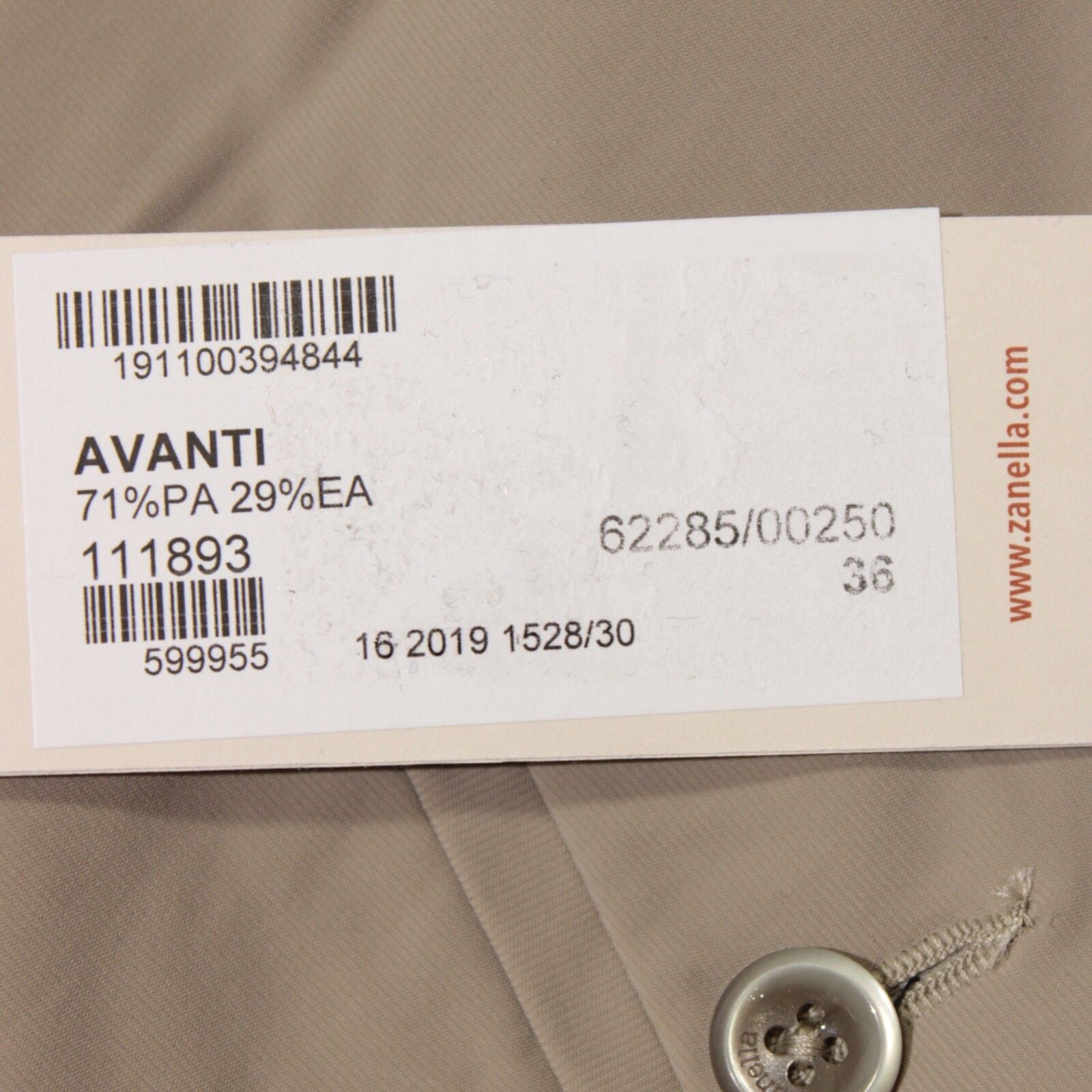 Zanella Zanella New with tags Casual Pants Size 36 US In Beige Size US 36 / EU 52 - 4 Thumbnail