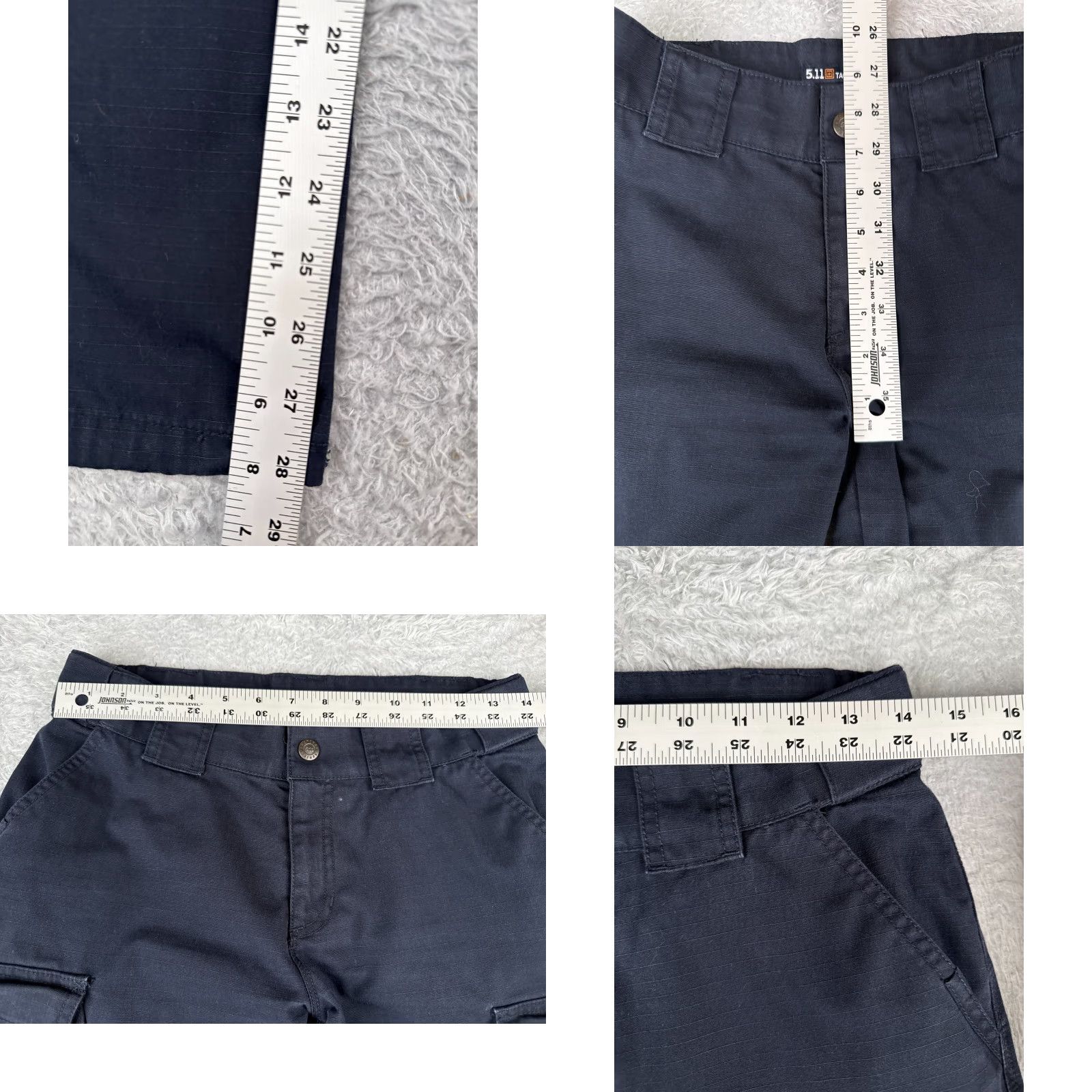 Vintage 5.11 Tactical Women’s Cargo Pants Size 2 Blue Rip-Stop Canvas Comfort Pockets Regular Fit Size 26" / US 2 / IT 38 - 8 Thumbnail