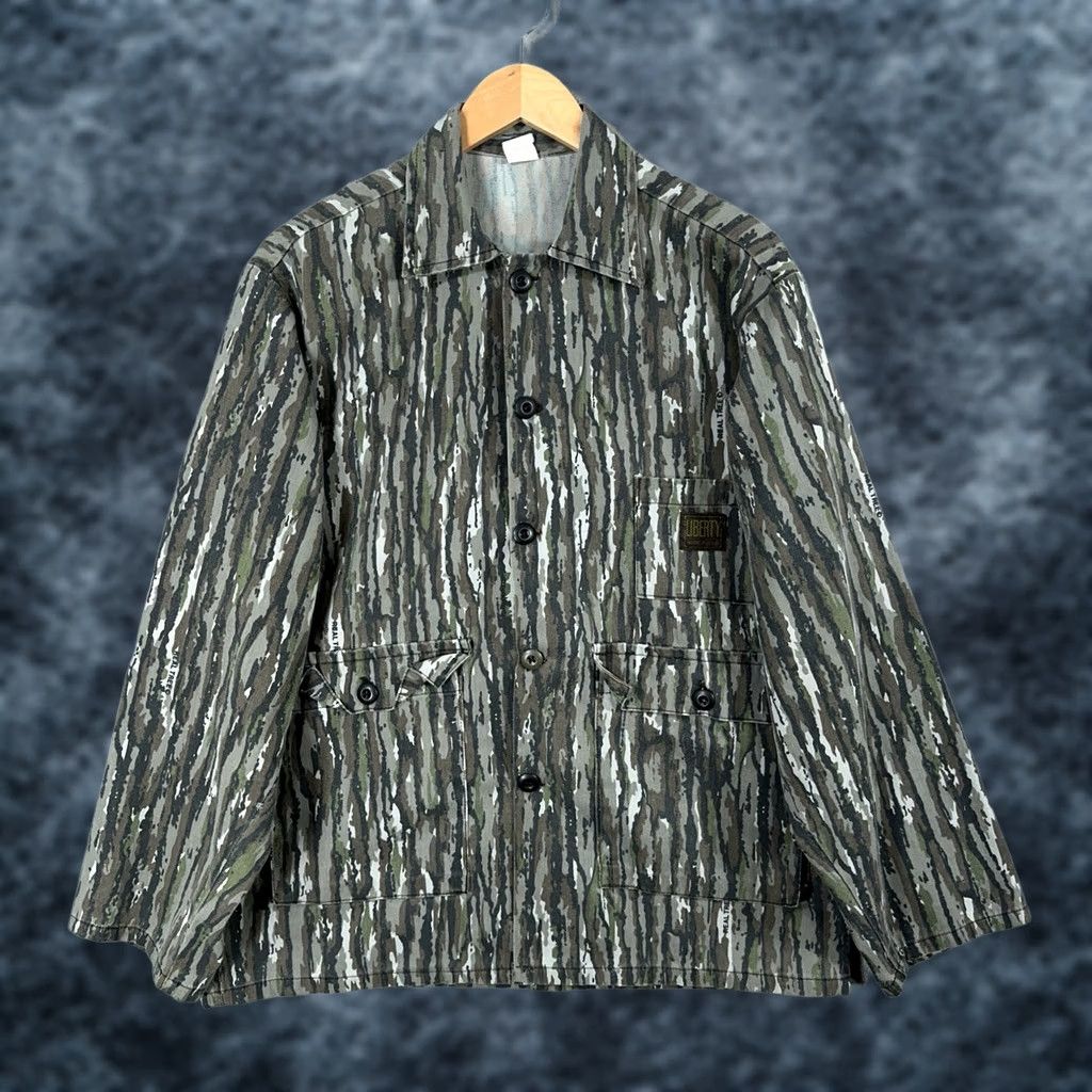 Realtree VINTAGE Liberty Camo Jacket Large Chore Coat RealTree Shacket Made USA Mens Size US L / EU 52-54 / 3 - 1 Thumbnail