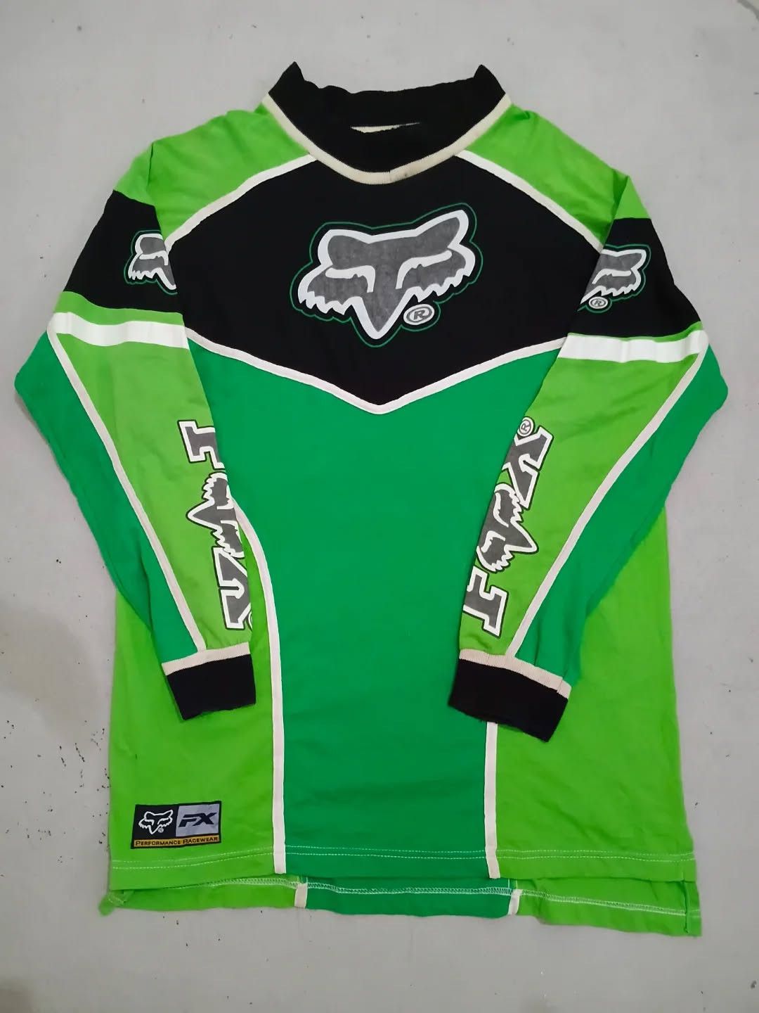 Fox Racing Mens Vintage USA Fox Long Sleeve Motocross Size L Jersey Size US L / EU 52-54 / 3 - 3 Thumbnail