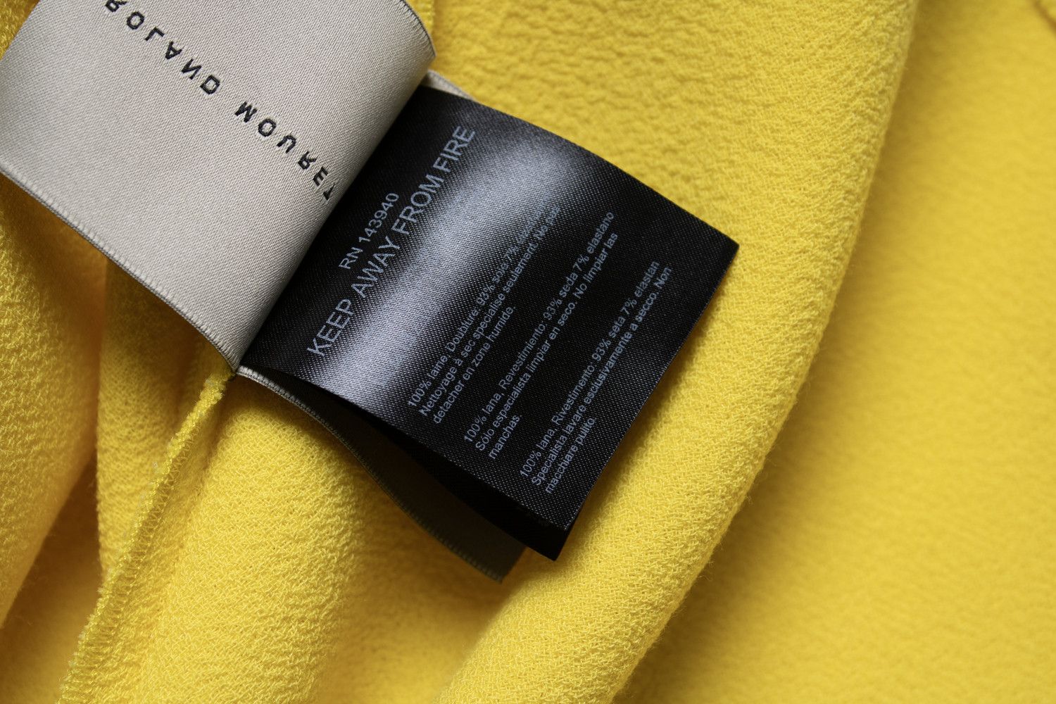 Roland Mouret Roland Mouret, Sleeves maxi dress in yellow Size L / US 10 / IT 46 - 6 Thumbnail