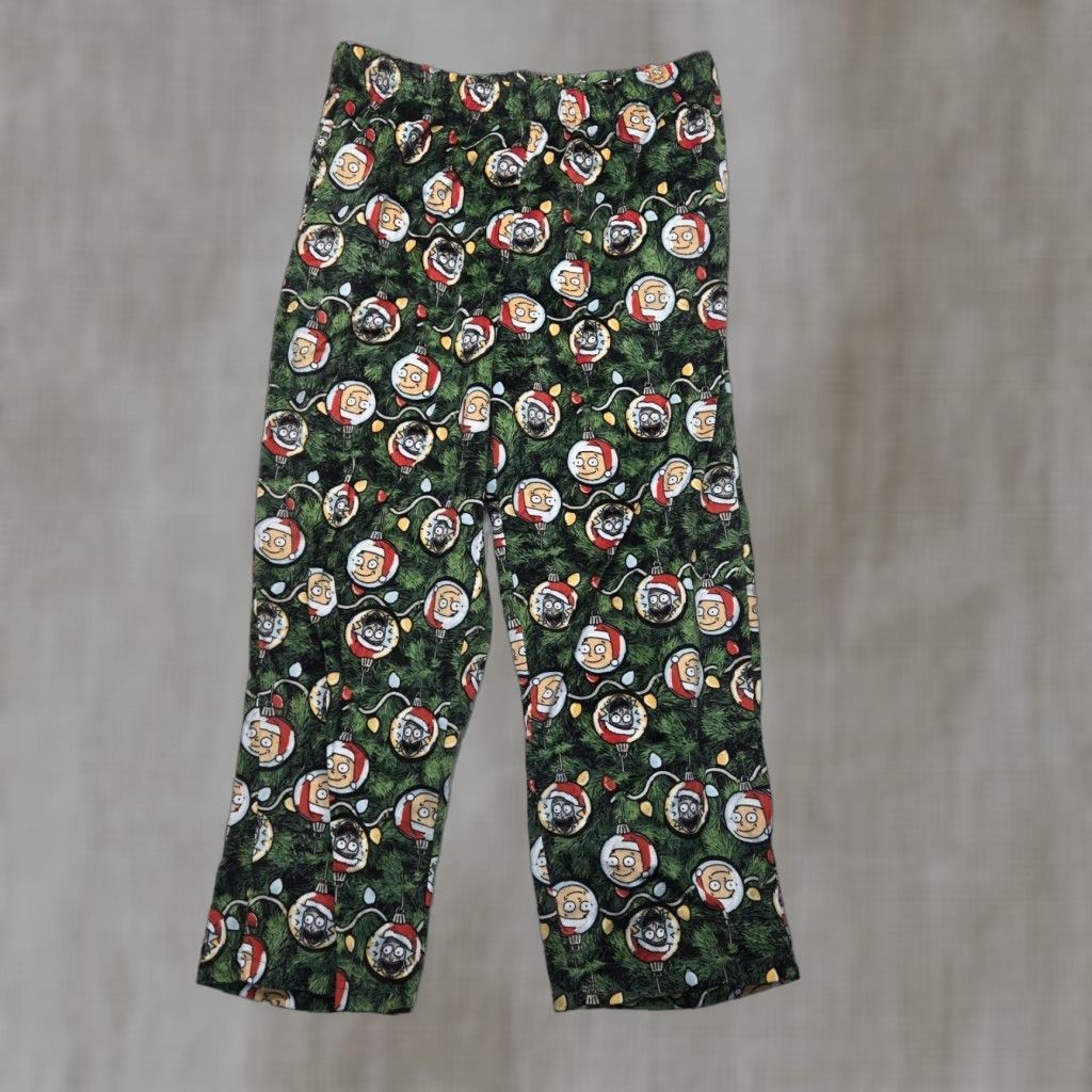 Vintage Rick & Morty Adult Unisex Sleep Pants Black Pockets Size Small Size US 29 - 1 Thumbnail