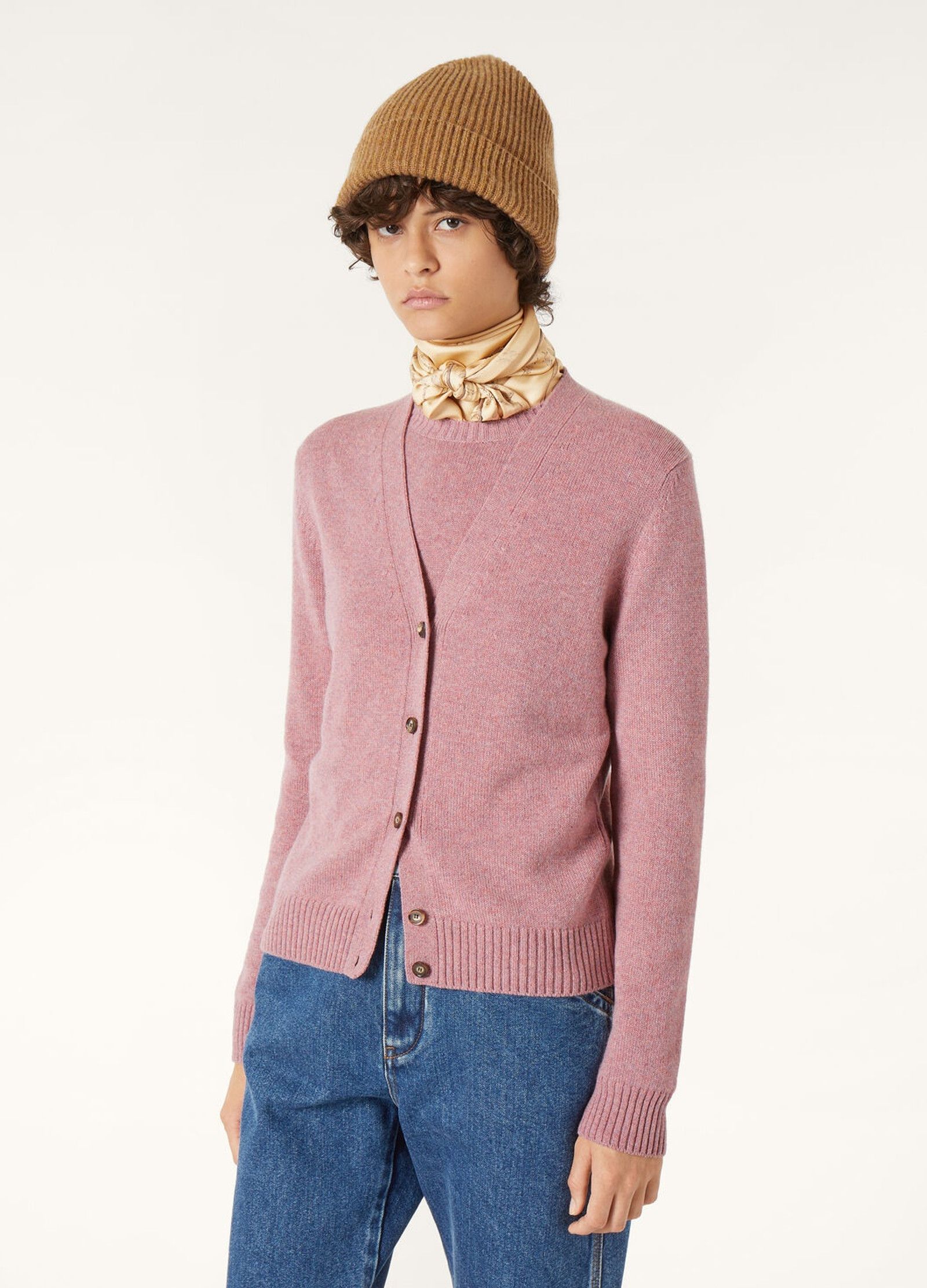 Loro Piana o1srvl11e0526 FAP1736 Parksville Cardigan in Pink Size L / US 10 / IT 46 - 4 Thumbnail