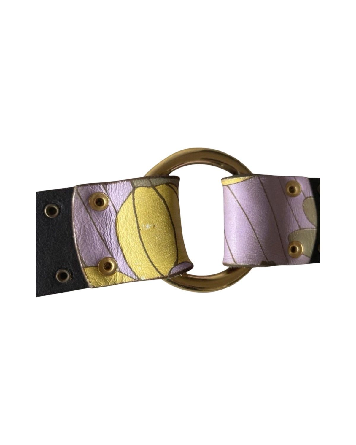 Dolce & Gabbana Allover Printed Vintage Leather Belt Size ONE SIZE - 9 Thumbnail