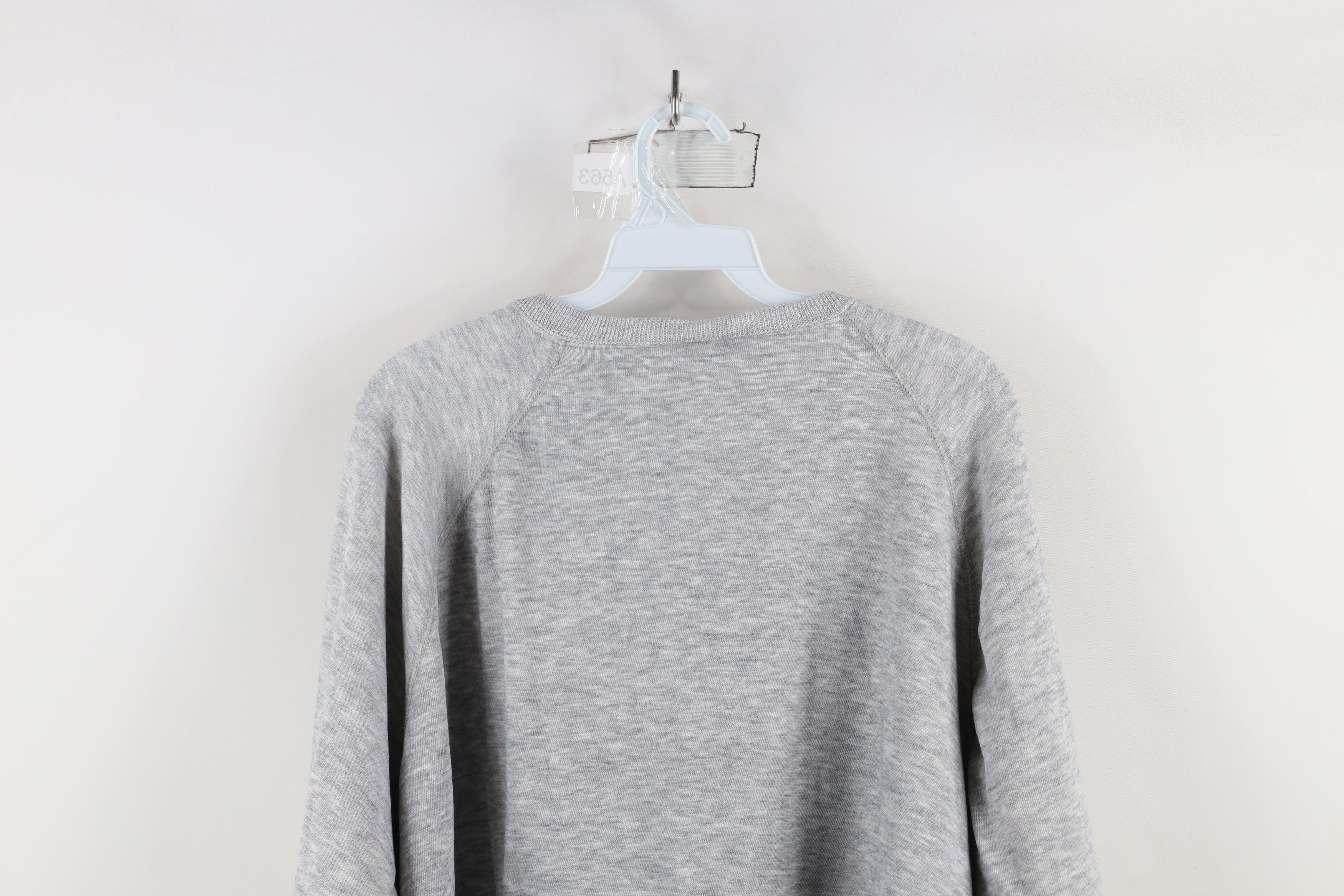Vintage Vintage 90s Streetwear Boxy Fit Sweatshirt Heather Gray USA Size XL / US 12-14 / IT 48-50 - 12 Thumbnail