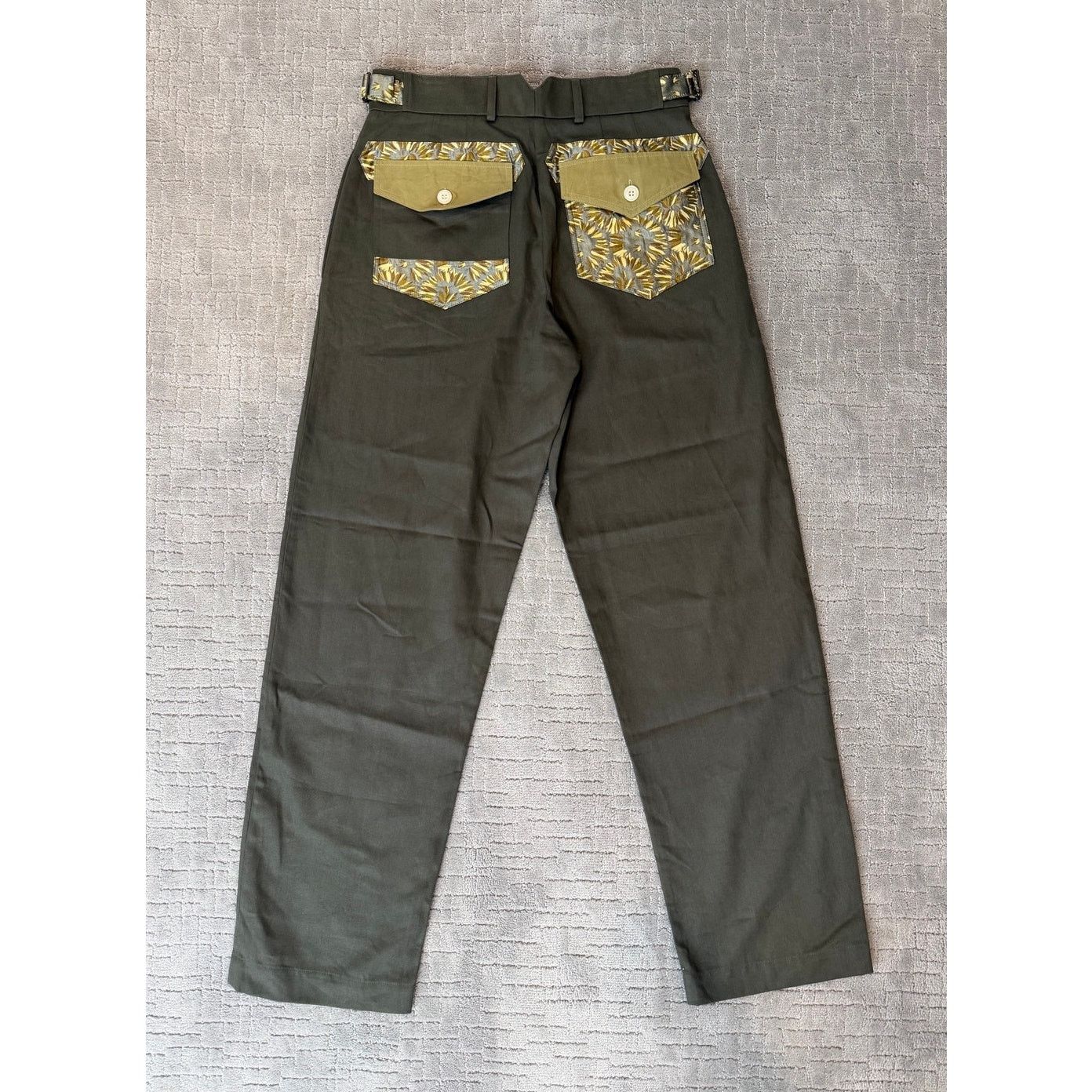 Nicholas Daley Pull-Cord Corduroy Panelled Straight-Leg Pants 