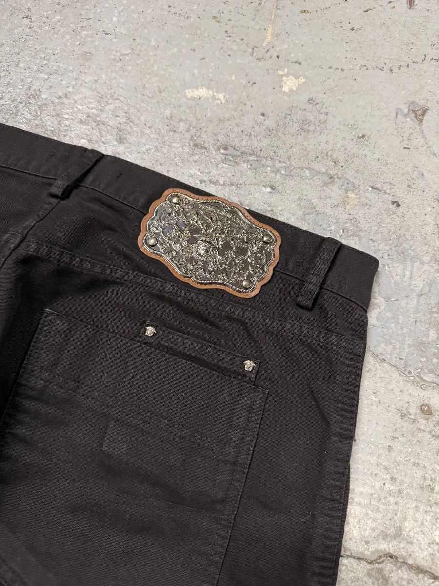 Versace AW2003 Versace Black Utility Cargo Pants Size US 33 - 6 Thumbnail