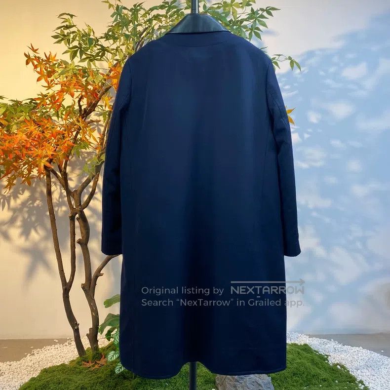 Hermes Hermes Wool Coat with Leather Collar Size XXS / US 00 / IT 34 - 3 Thumbnail