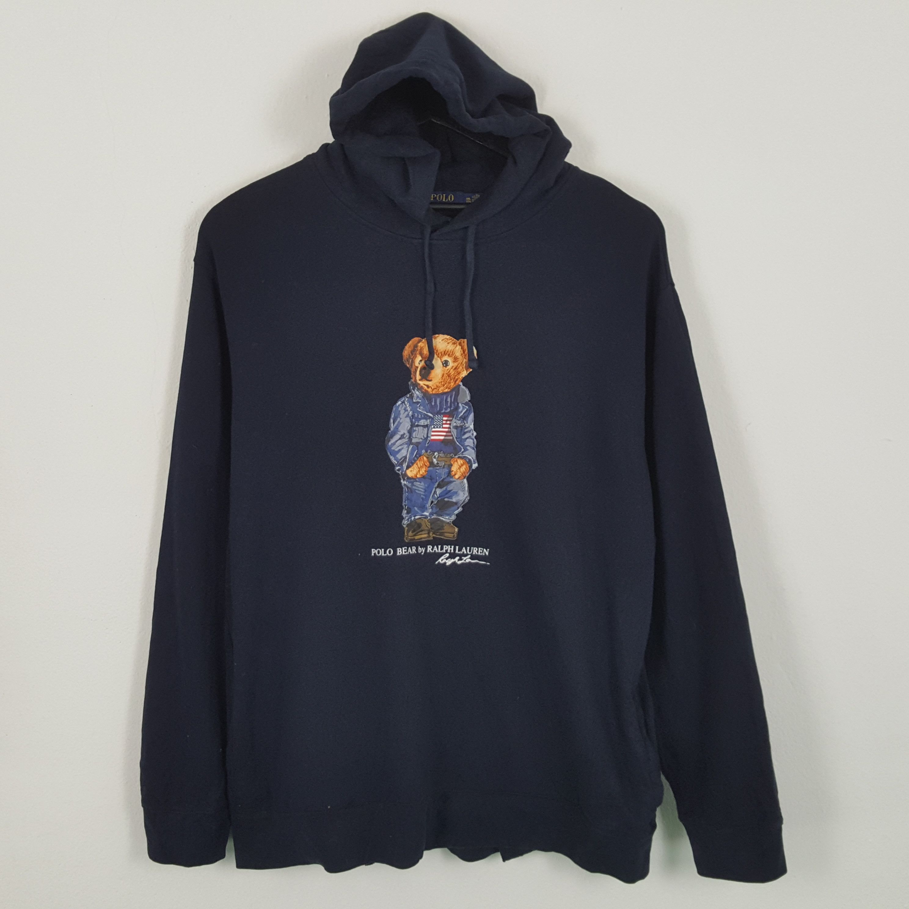 Polo Ralph Lauren × Vintage POLO BEAR by RALPH LAUREN Center Design Hoodies Size US XXL / EU 58 / 5 - 1 Thumbnail