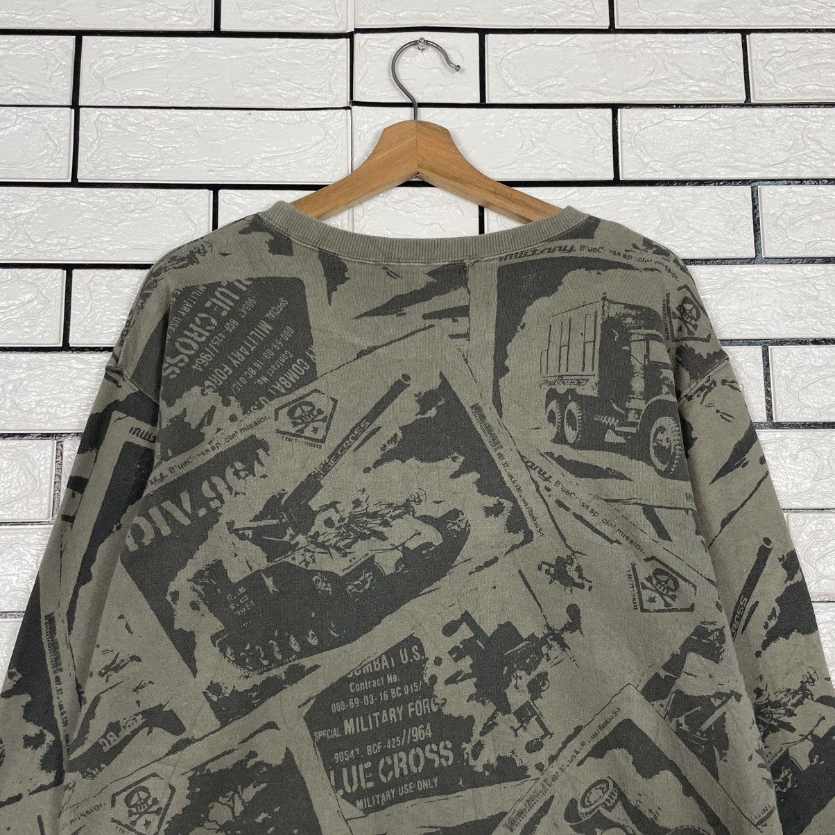 Japanese Brand Blue Cross Military Fighter Sweatshirt Size US M / EU 48-50 / 2 - 8 Thumbnail