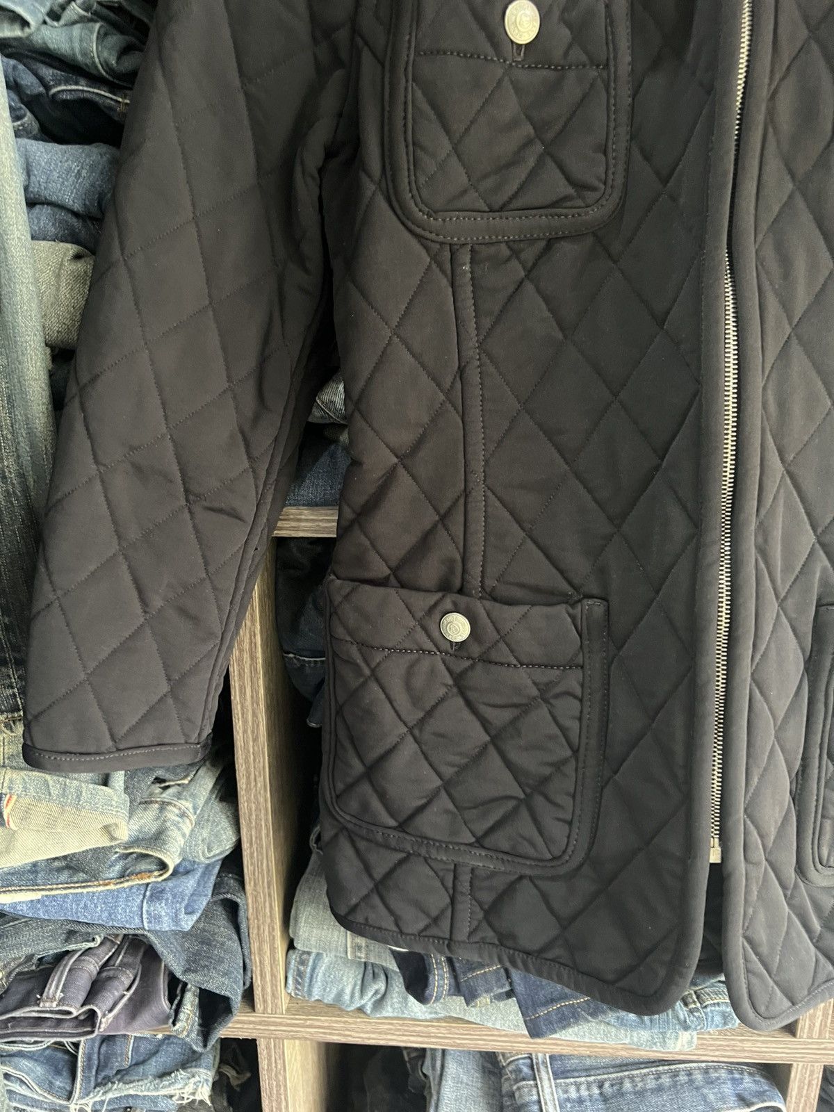 Other 🔥Rena Lange Jeans 4 Pockets Quilted Jacket Size S / US 4 / IT 40 - 6 Thumbnail