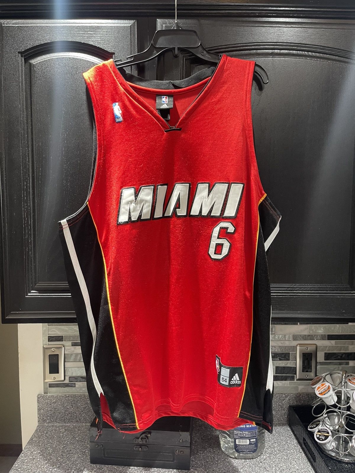 Adidas × NBA Adidas Miami Heat LeBron James #6 Basketball Jersey Size US L / EU 52-54 / 3 - 1 Thumbnail