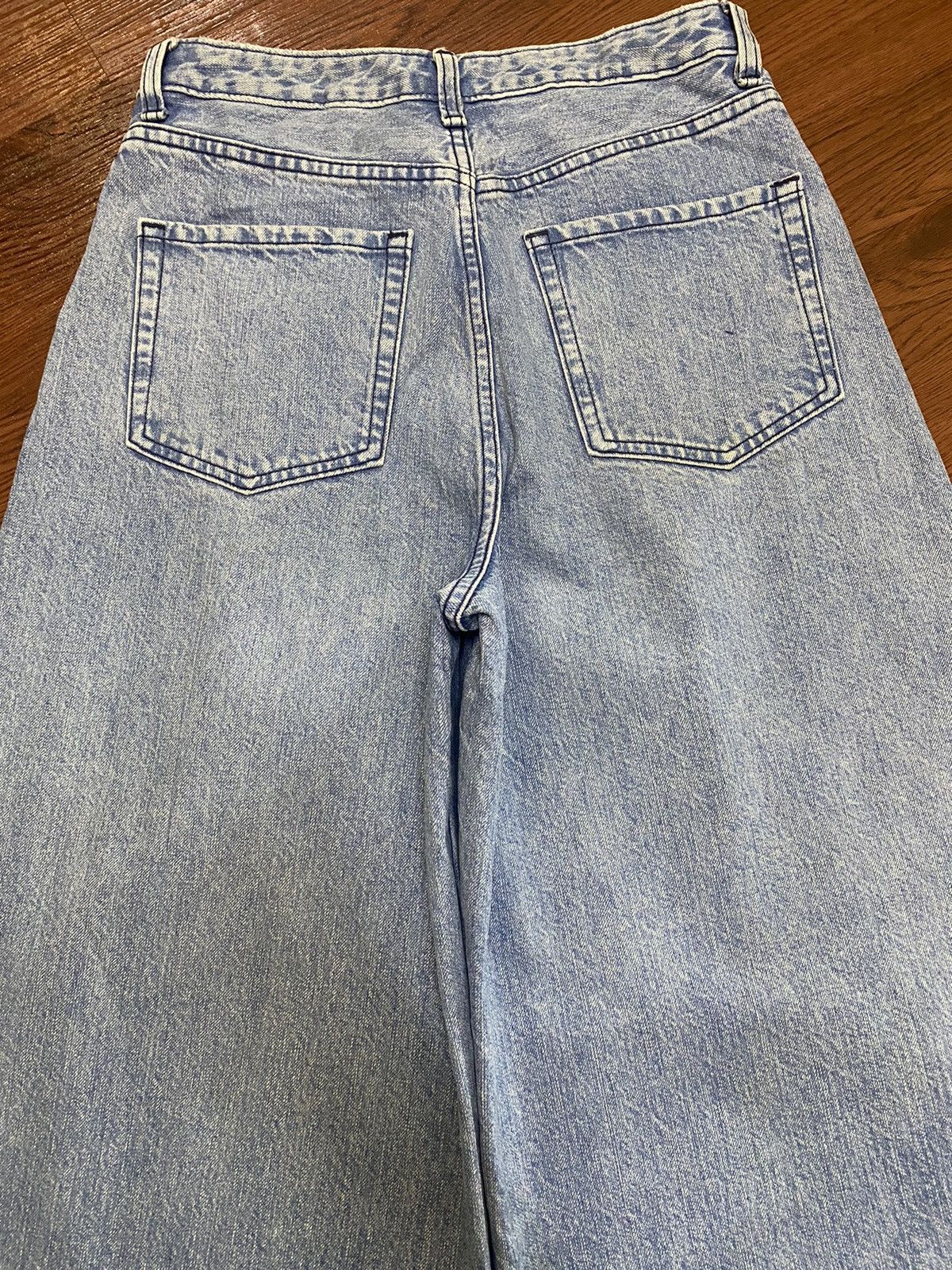 GU Vintage Japanese Brands Faded Wash Super Baggy Style Jeans Size 26" / US 2 / IT 38 - 4 Thumbnail